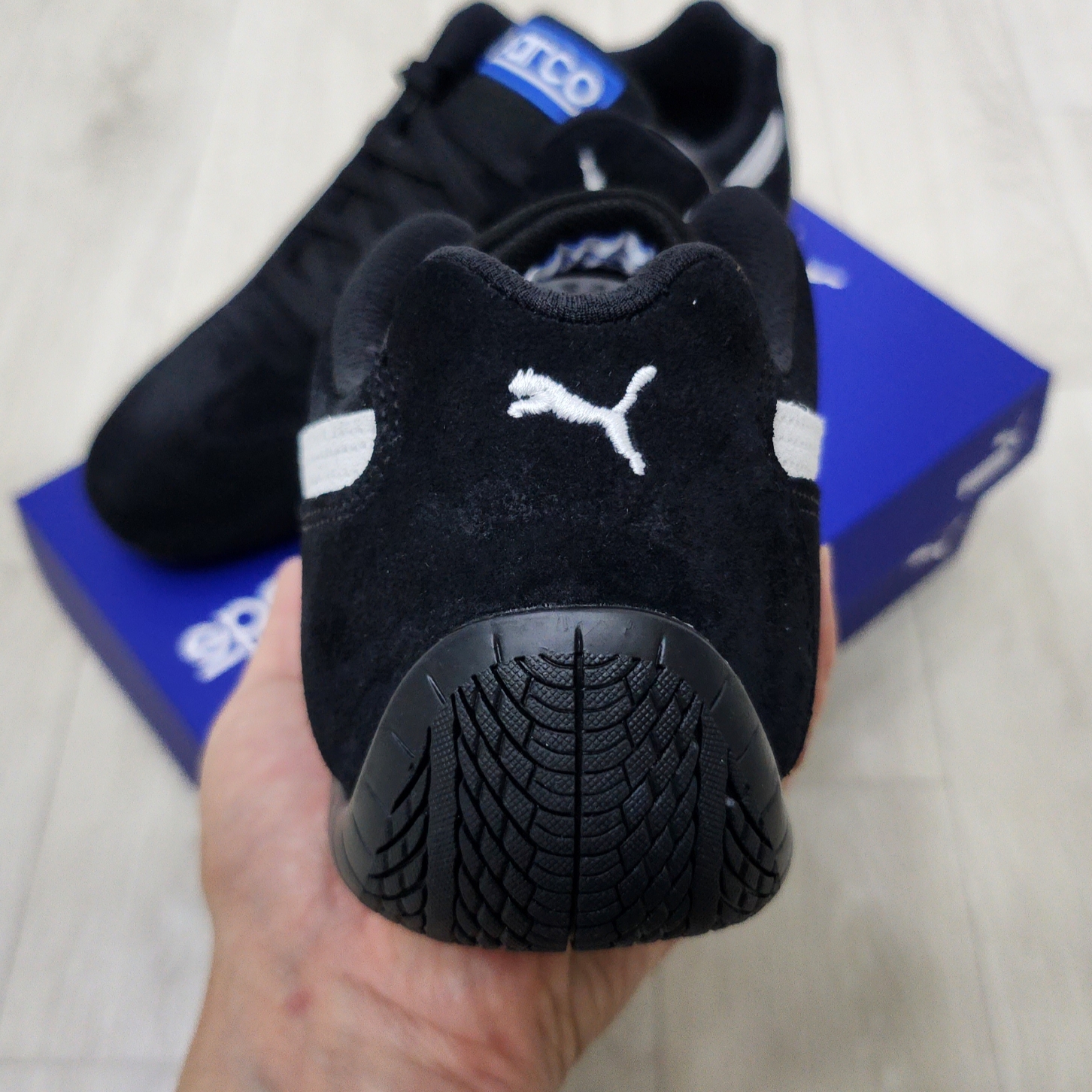Puma Speedcat OG Sparco Black White 착용 스타일 - 3