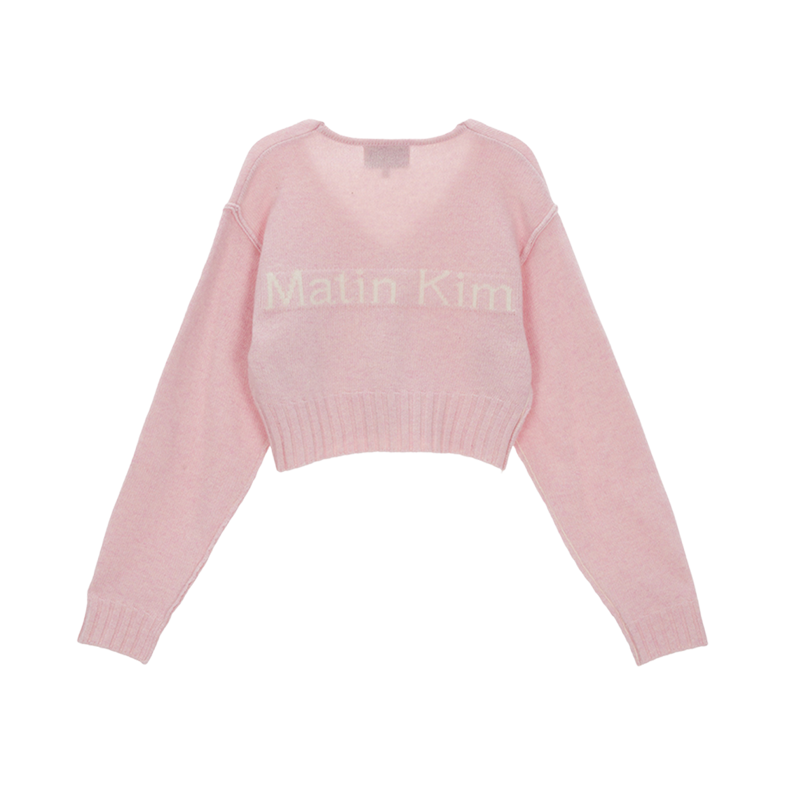 (W) Matin Kim Matin Stitch Point Crop Cardigan Light Pink 상세 이미지 2