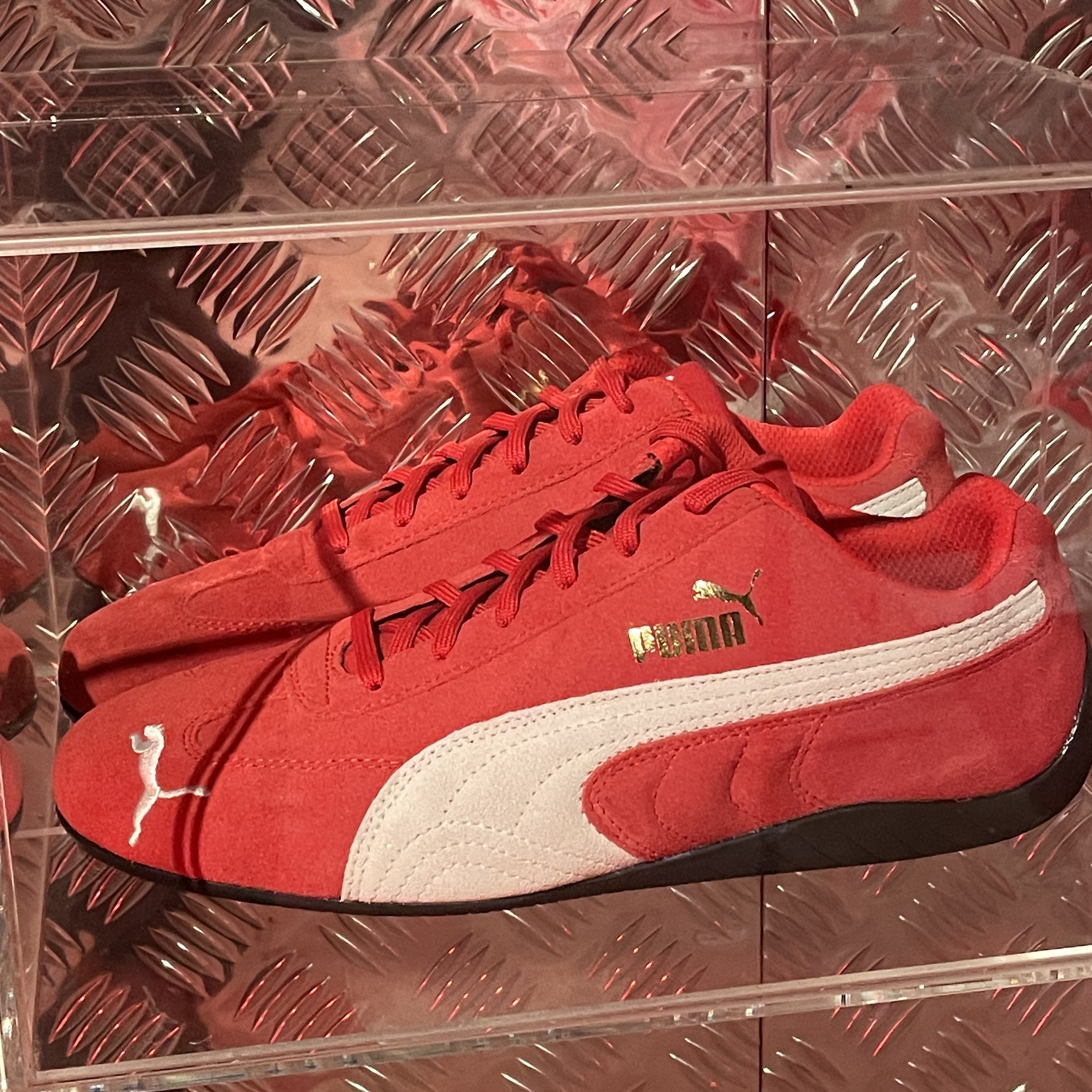 Puma Speedcat LS High Risk Red White 착용 스타일