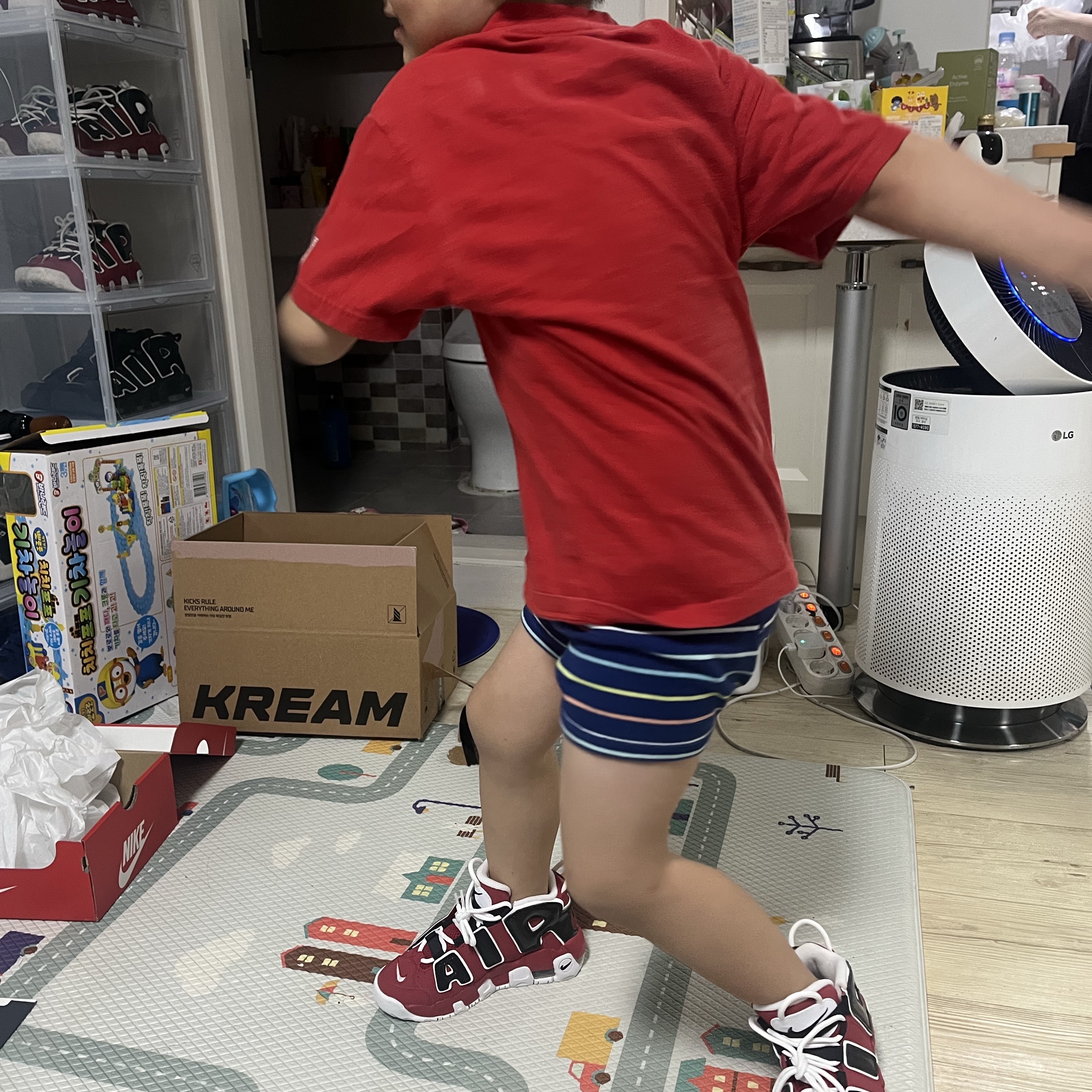 (PS) Nike Air More Uptempo 96 Bulls 착용 스타일