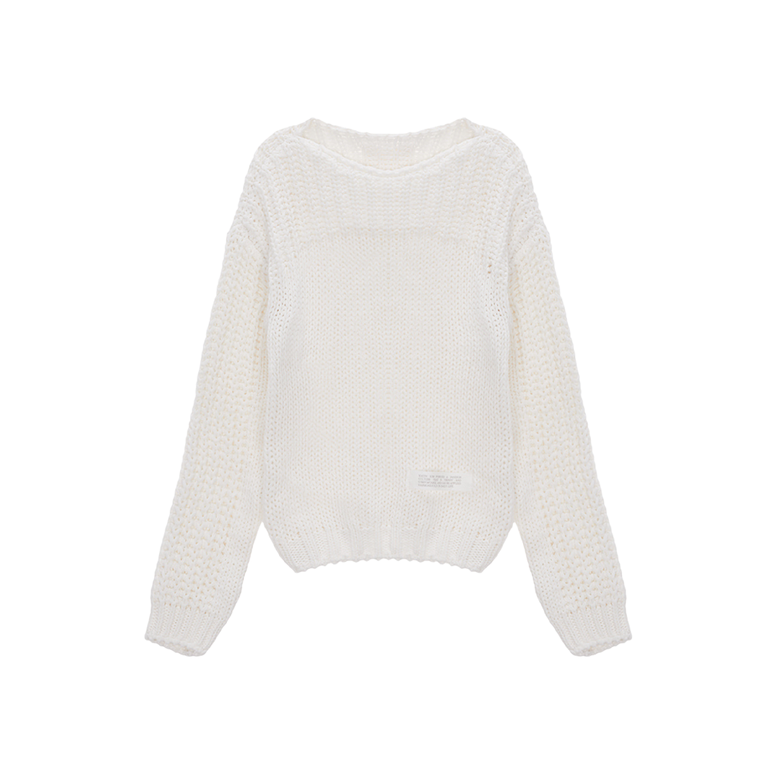 (W) Matin Kim Braid Texture Knit Pullover White 상세 이미지 1