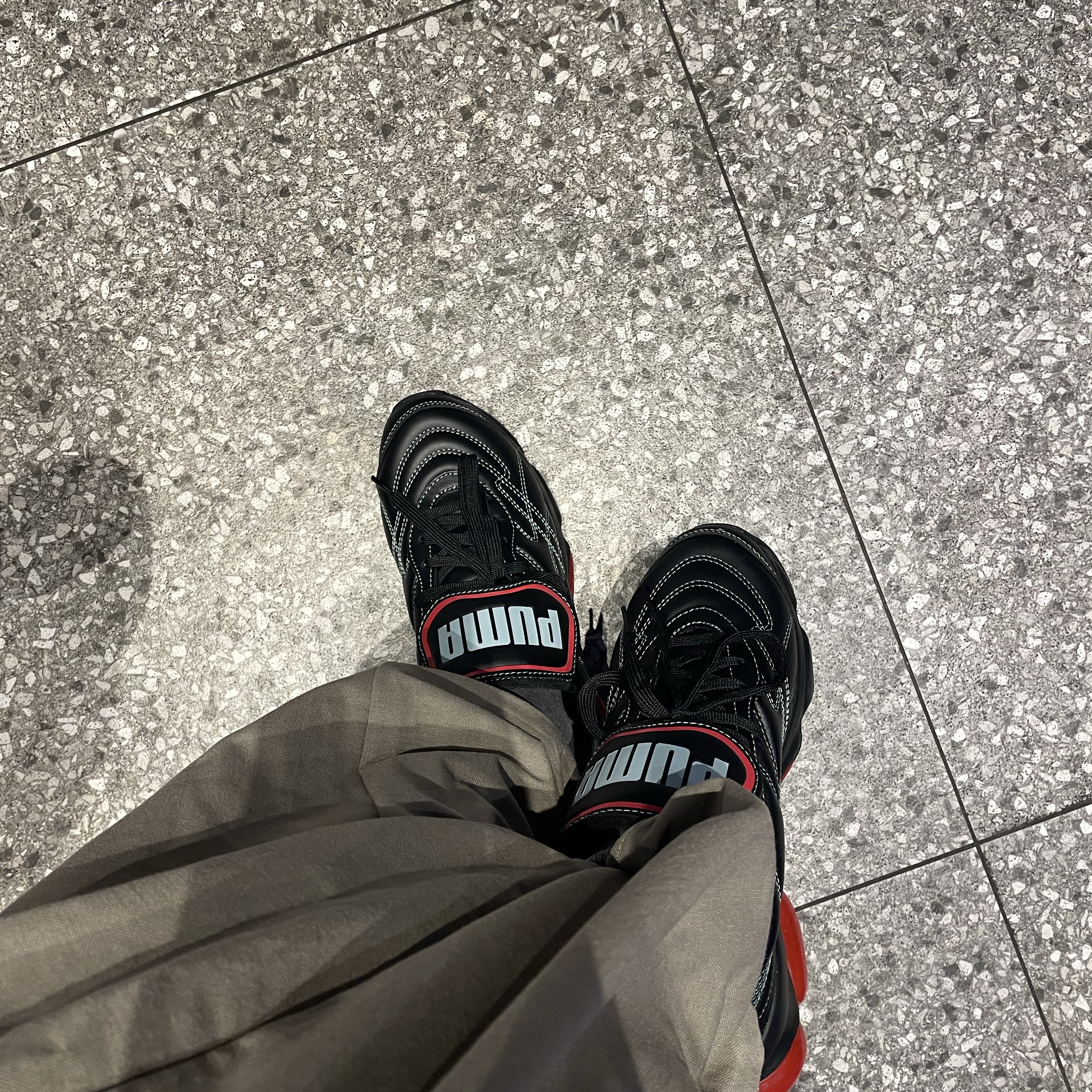 (W) Puma x Dua Lipa Cell Dome King ML Trainer Black 착용 스타일