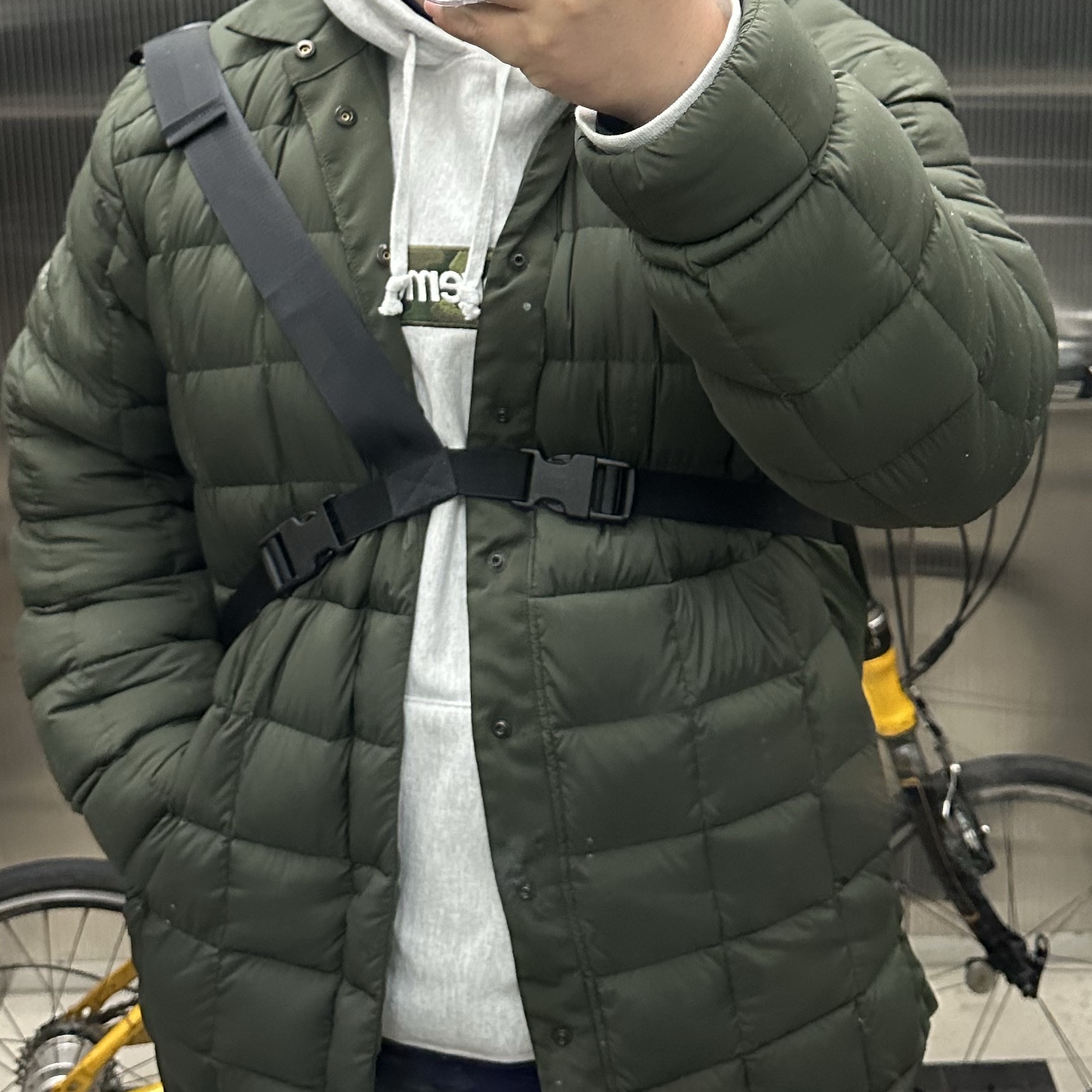 Supreme Box Logo Hooded Sweatshirt Ash Grey - 23FW 착용 스타일