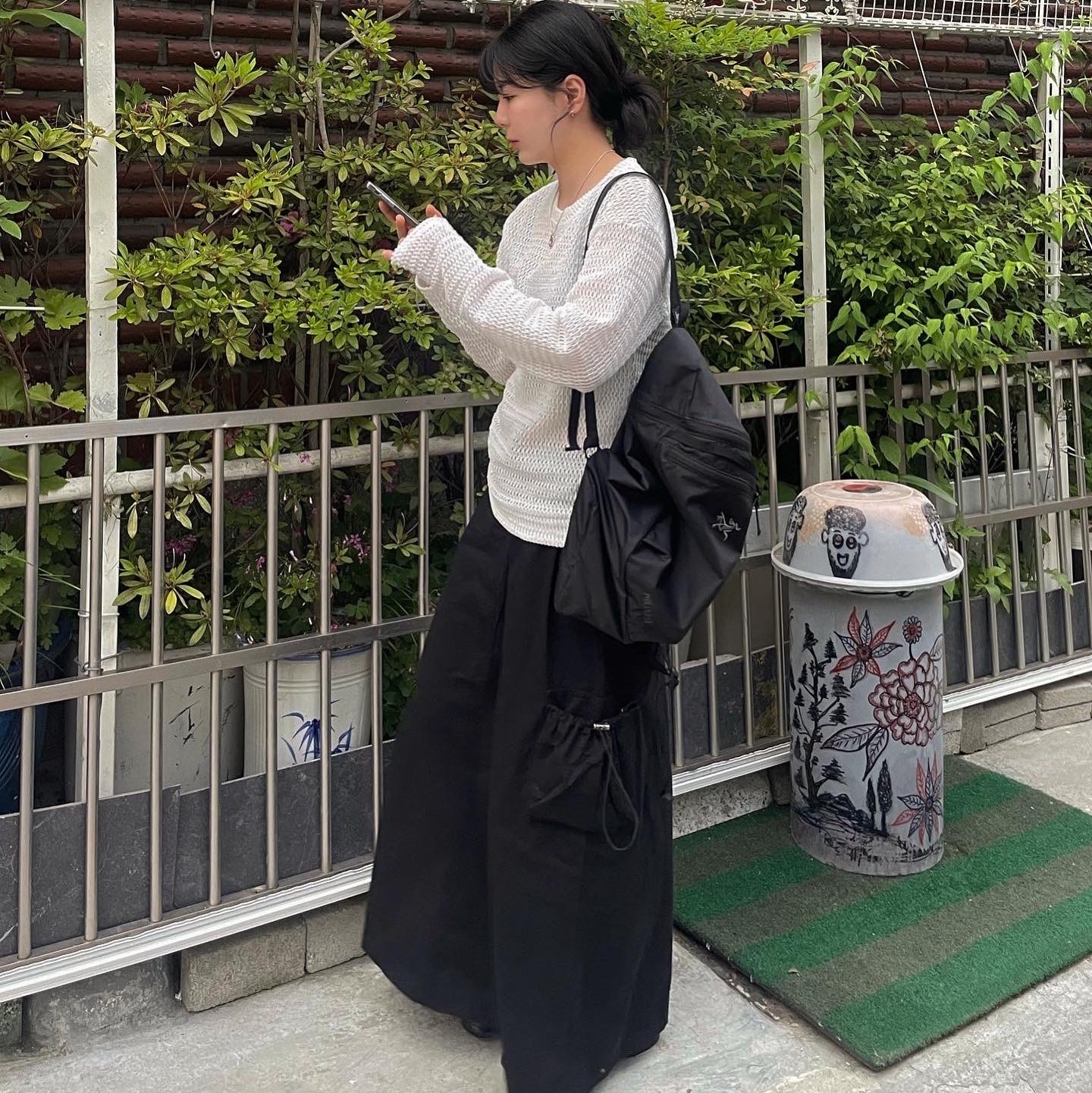 Arc'teryx Heliad 15 Backpack Black 착용 스타일