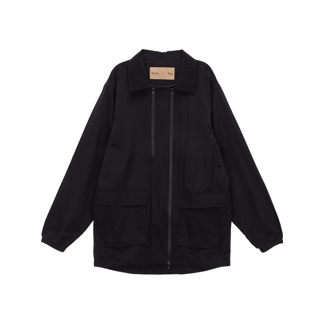 (W) Matin Kim Two Way Anorak Jumper Black 상세 이미지 1