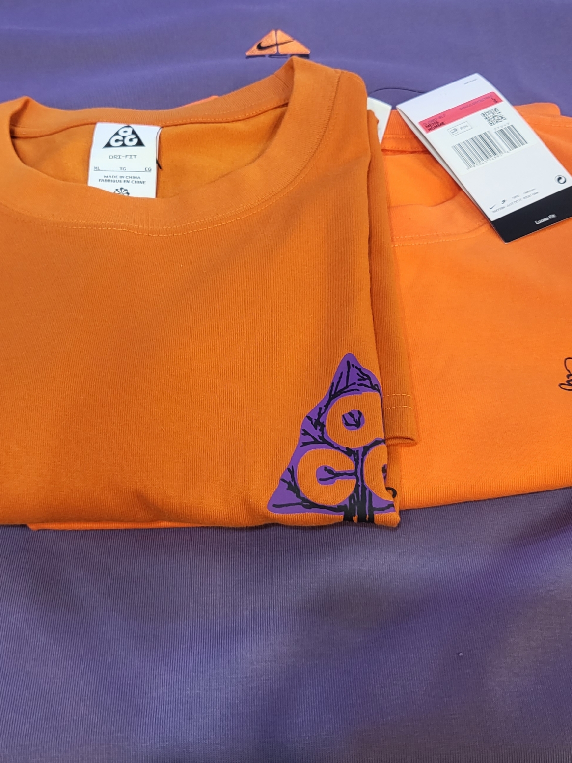 Nike NRG ACG T-Shirt Trolls Rush Orange - US/EU 착용 스타일 - 1