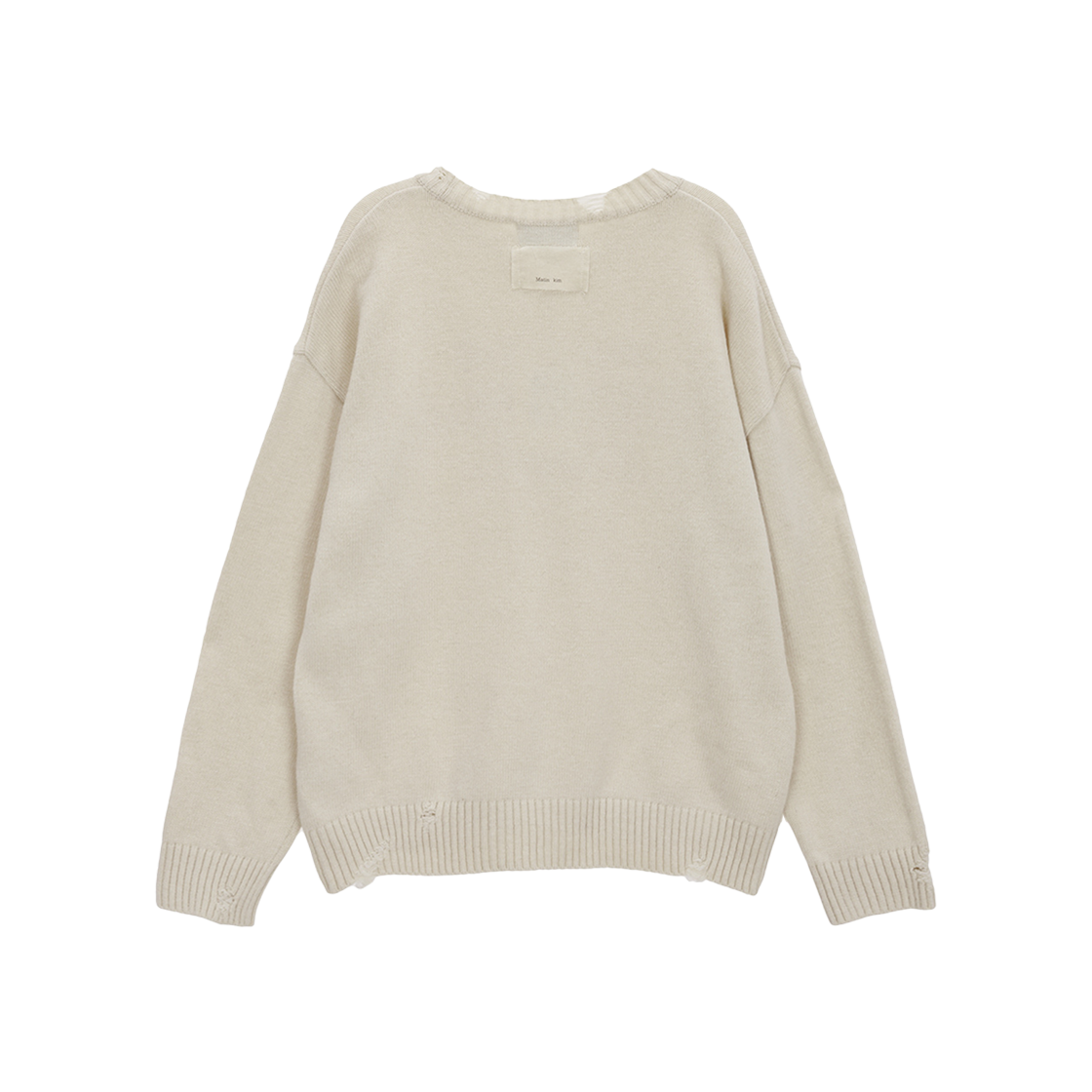 (W) Matin Kim Matin Sleeve Line Knit Pullover Ivory 상세 이미지 2