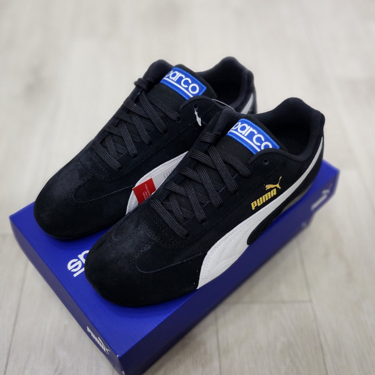 Puma Speedcat OG Sparco Black White 착용 스타일 - 2