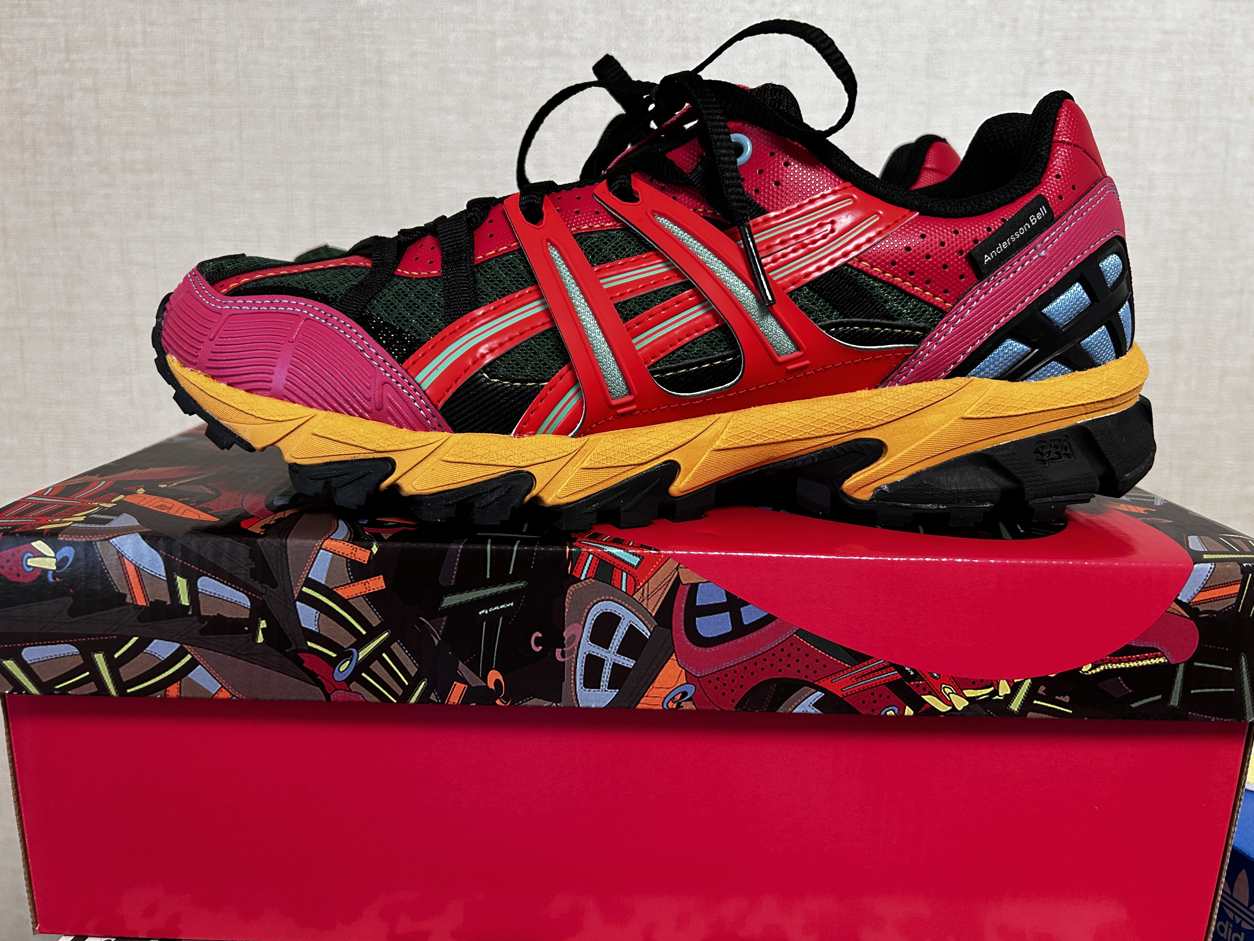 Asics x Andersson Bell Gel-Sonoma 15-50 Bright Rose Evergreen 착용 스타일 - 1