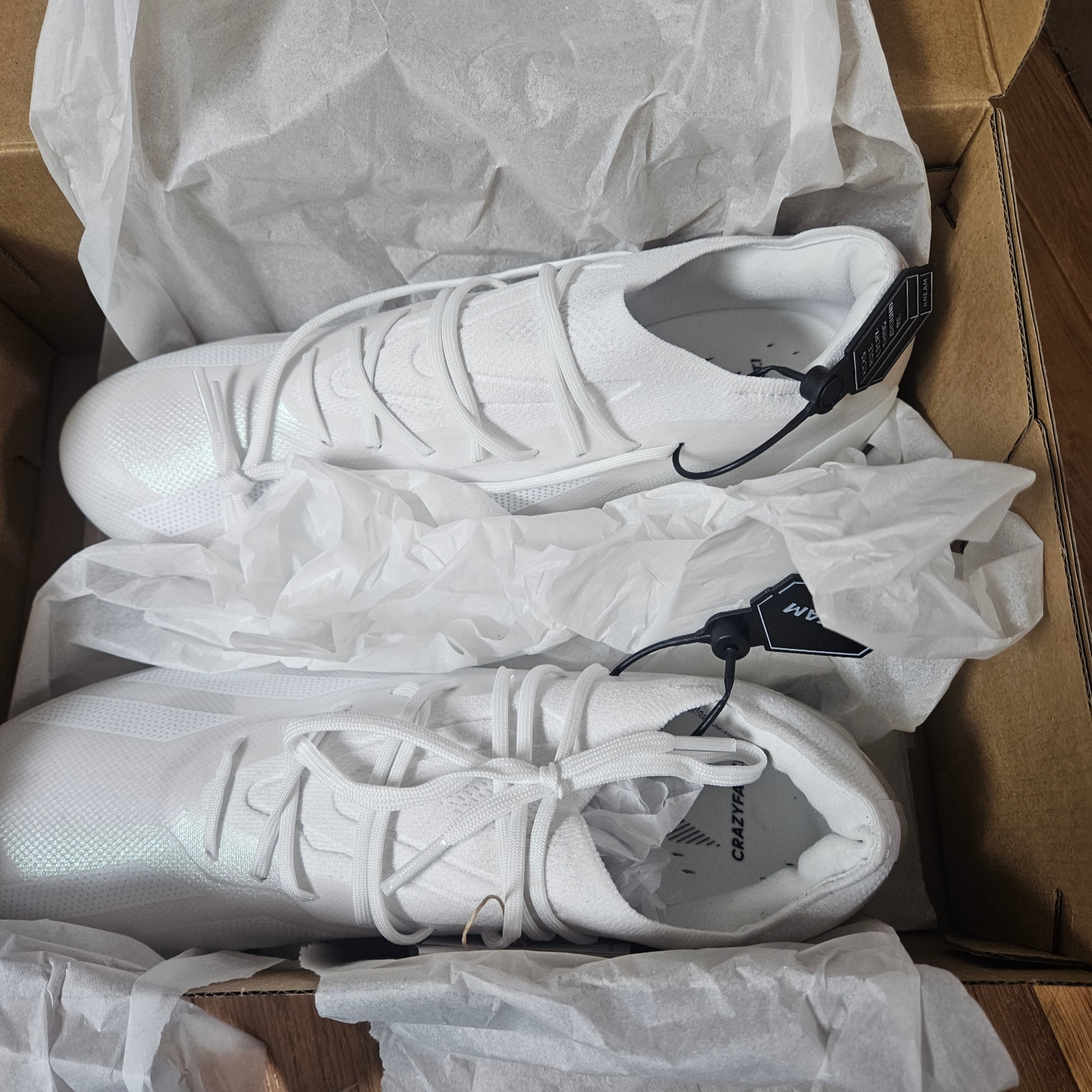 Adidas X Crazyfast.1 FG Cloud White 착용 스타일 - 1