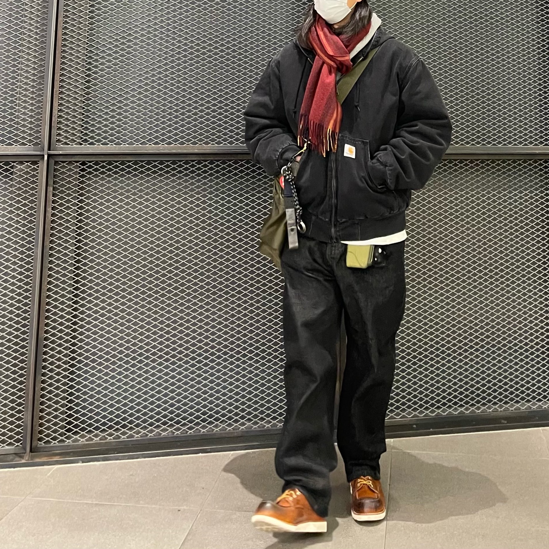 Carhartt WIP Maitland Denim OG Active Jacket Black Stone Washed 착용 스타일