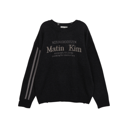 W) 마뗑킴 마뗑 볼륨 스너그 니트 풀오버 블랙 | Matin Kim | KREAM W) 마뗑킴 마뗑 볼륨 스너그 니트 풀오버 블랙 | Matin Kim | KREAM