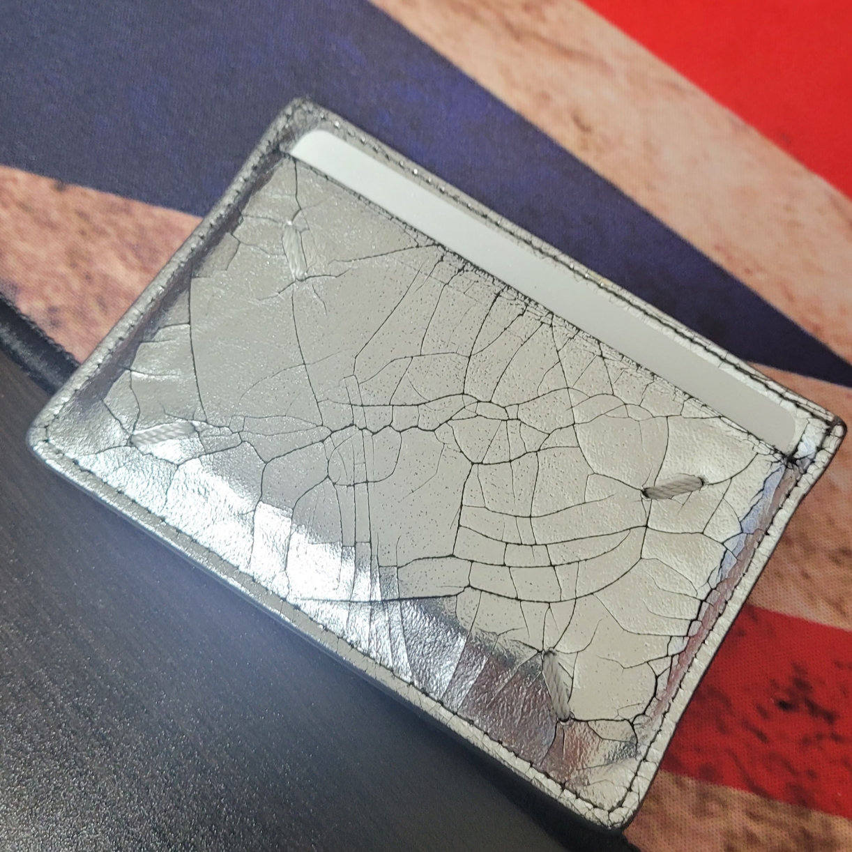 Maison Margiela Card Holder Silver Black 착용 스타일