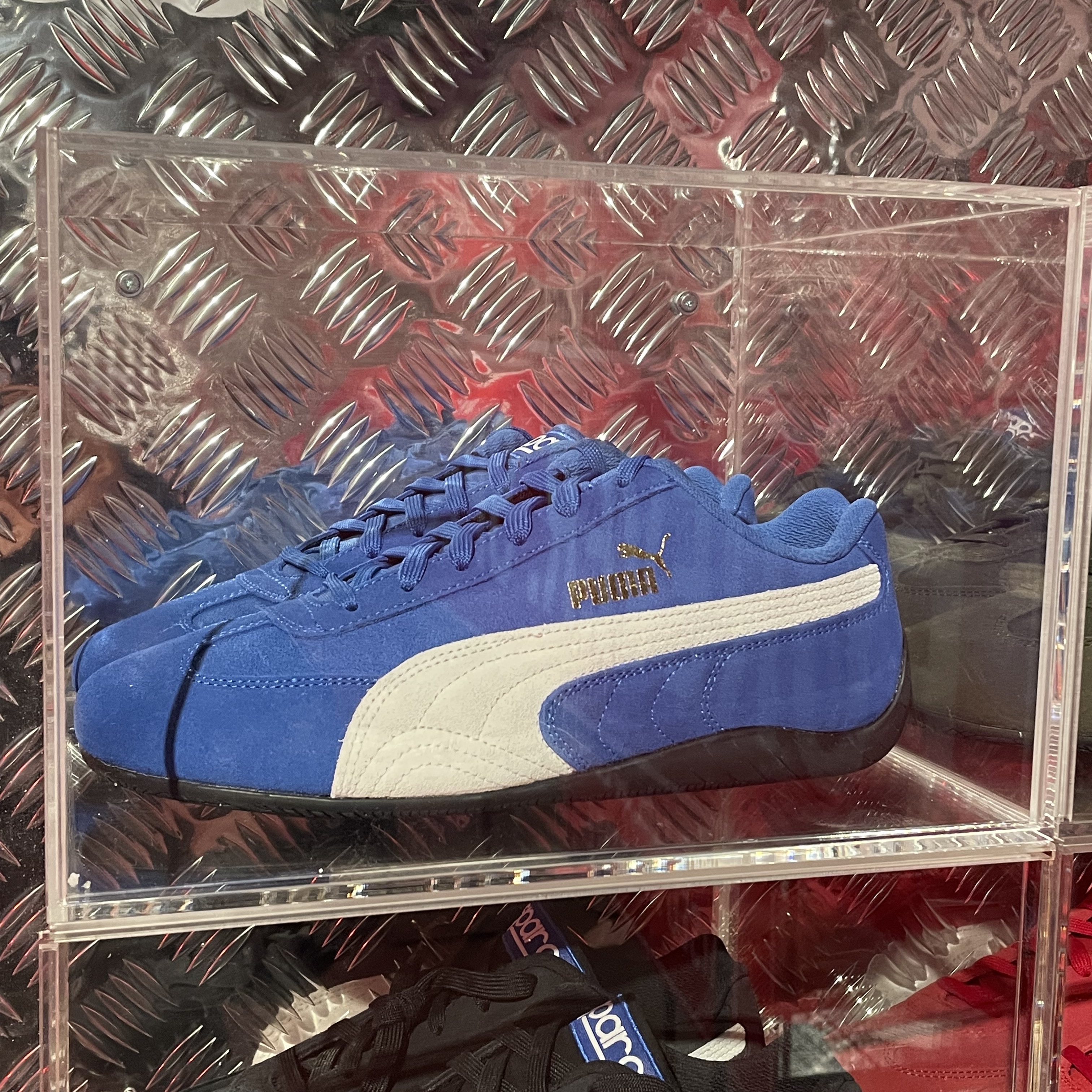 Puma Speedcat OG Sparco Strong Blue White 착용 스타일