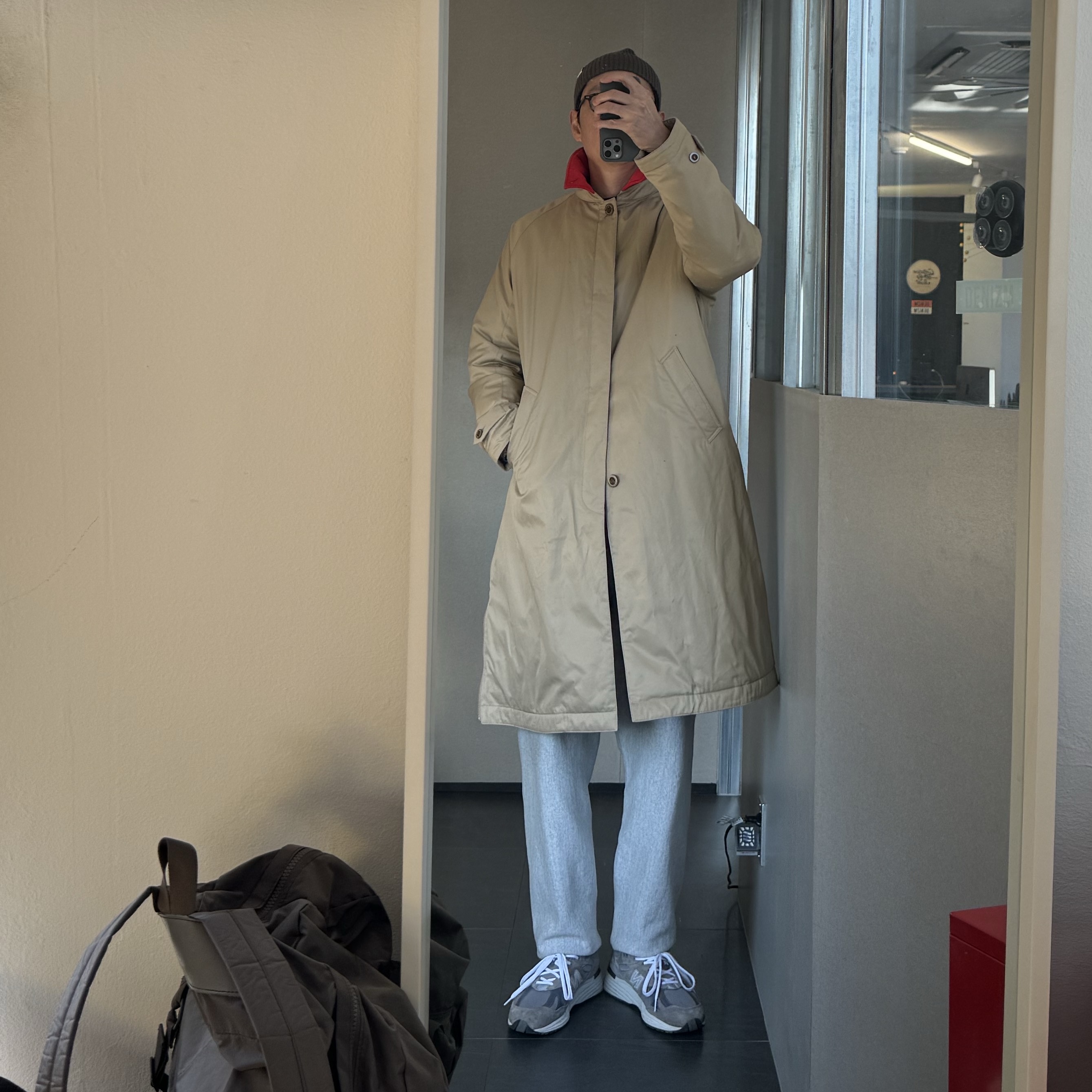 Undercover x Fragment UC2C9301-1 Coat Beige 착용 스타일