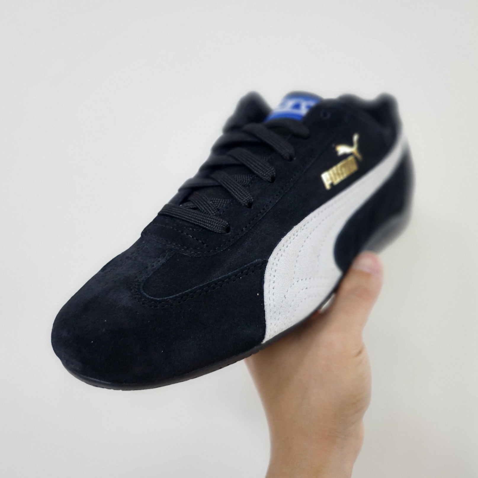 Puma Speedcat OG Sparco Black White 착용 스타일 - 1