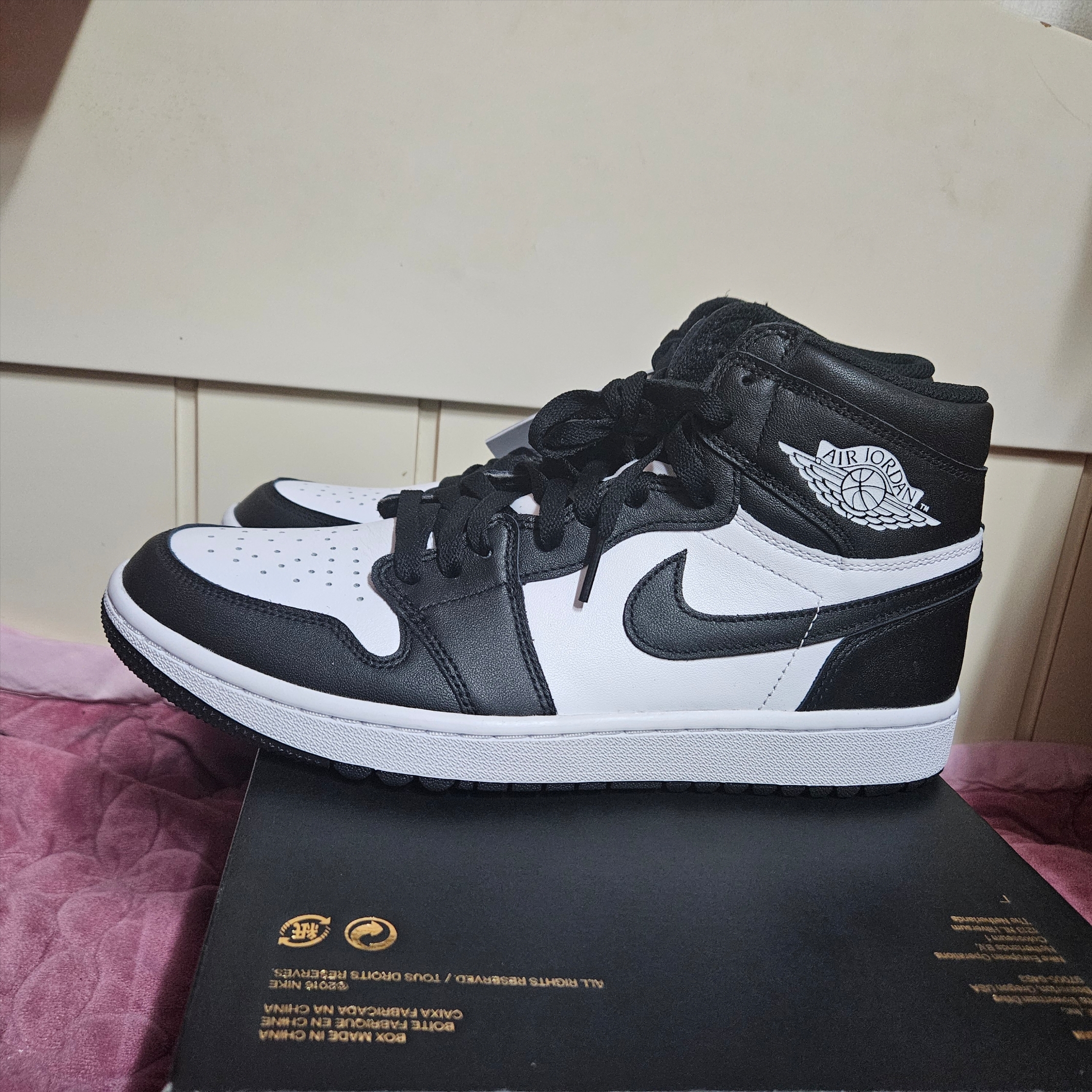 Jordan 1 High Golf White Black 착용 스타일
