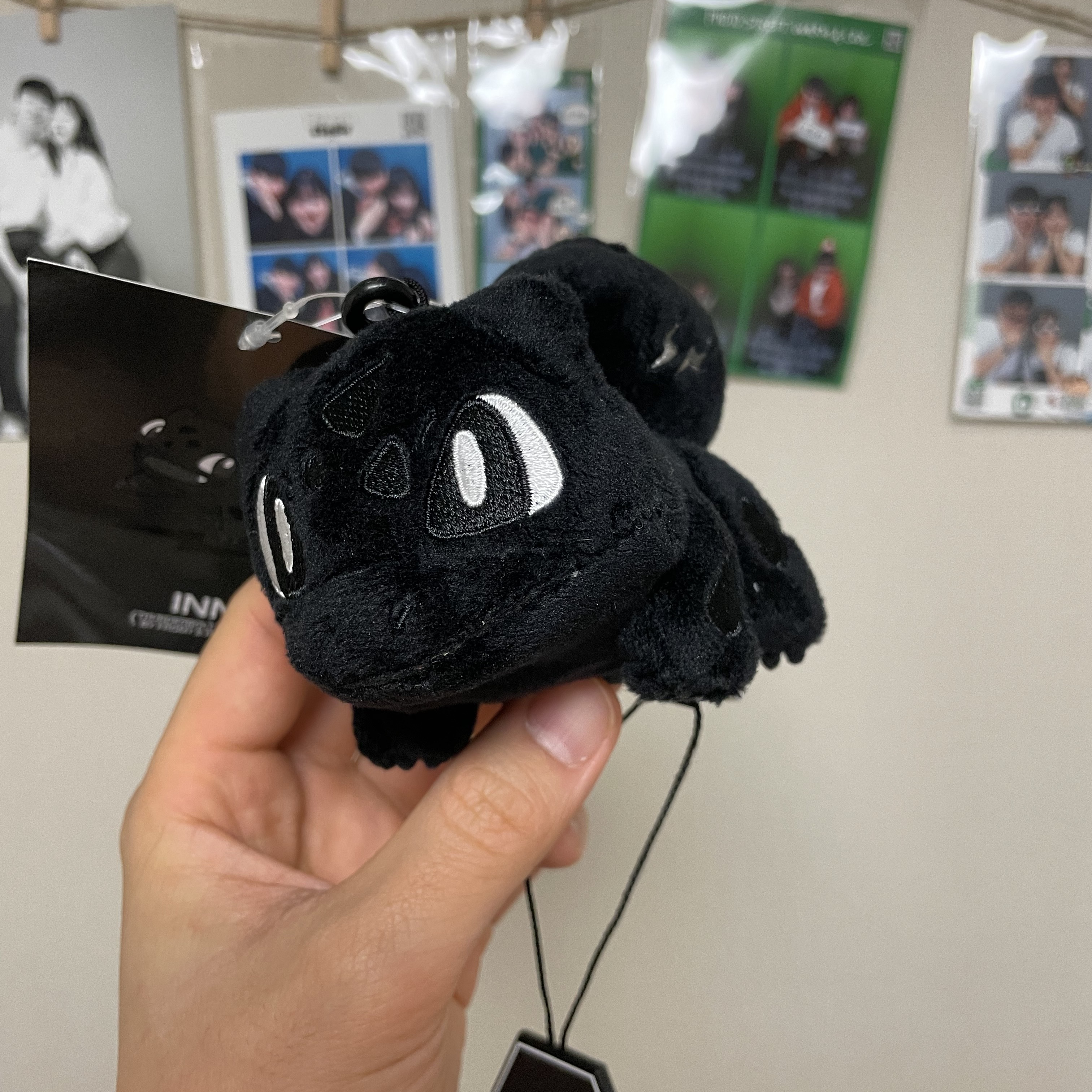 Fragment x Pokemon INN Thunderbolt Project TBP Mascot Key Ring Fushigidane Black 착용 스타일 - 4
