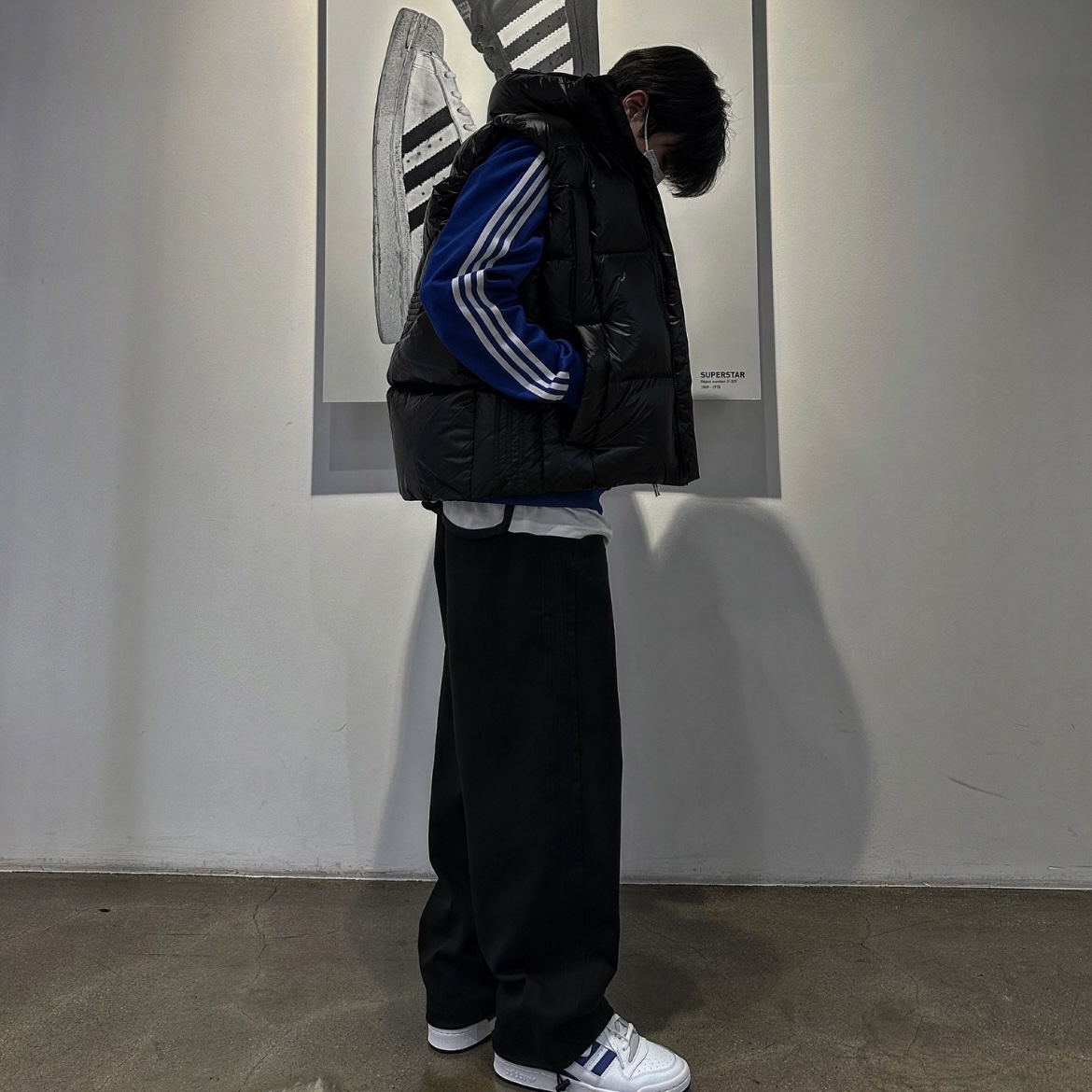 Adidas Forum Low White Royal Blue, Adidas Italy Beckenbauer Track Top Royal Blue - US Sizing 착용 스타일 - 2