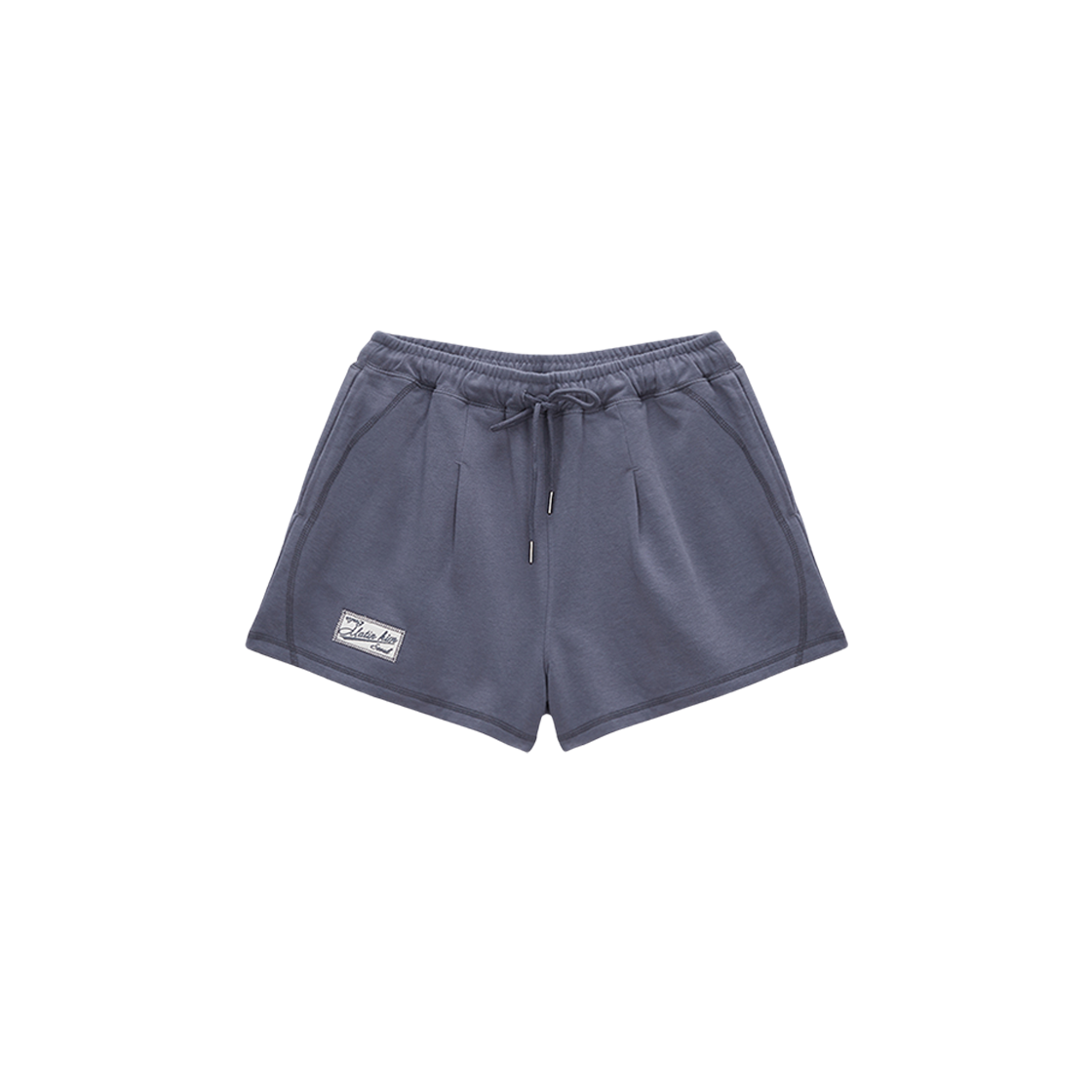 (W) Matin Kim Stitch Point Label Sweatshorts Smoke Blue 상세 이미지 1