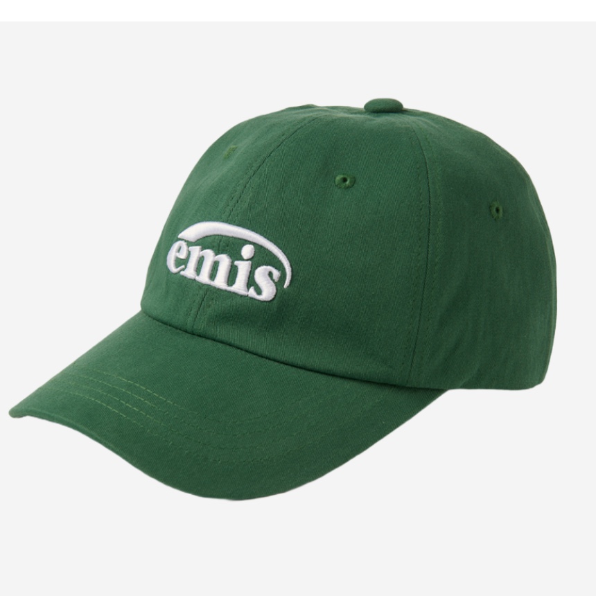 Emis New Logo Emis Cap Green 착용 스타일