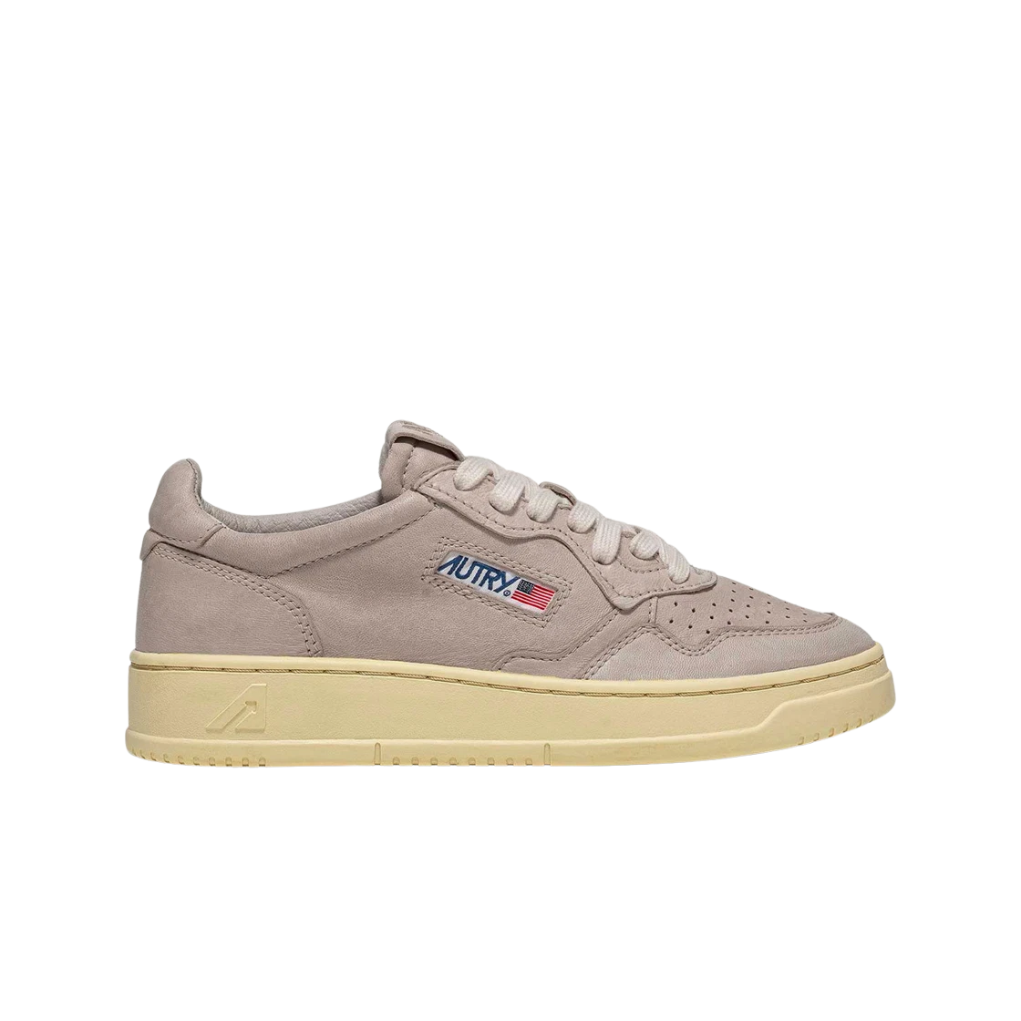 AULW-GG29 (W) Autry Medalist Low Goatskin Sneakers Gray - 대표 이미지 #1