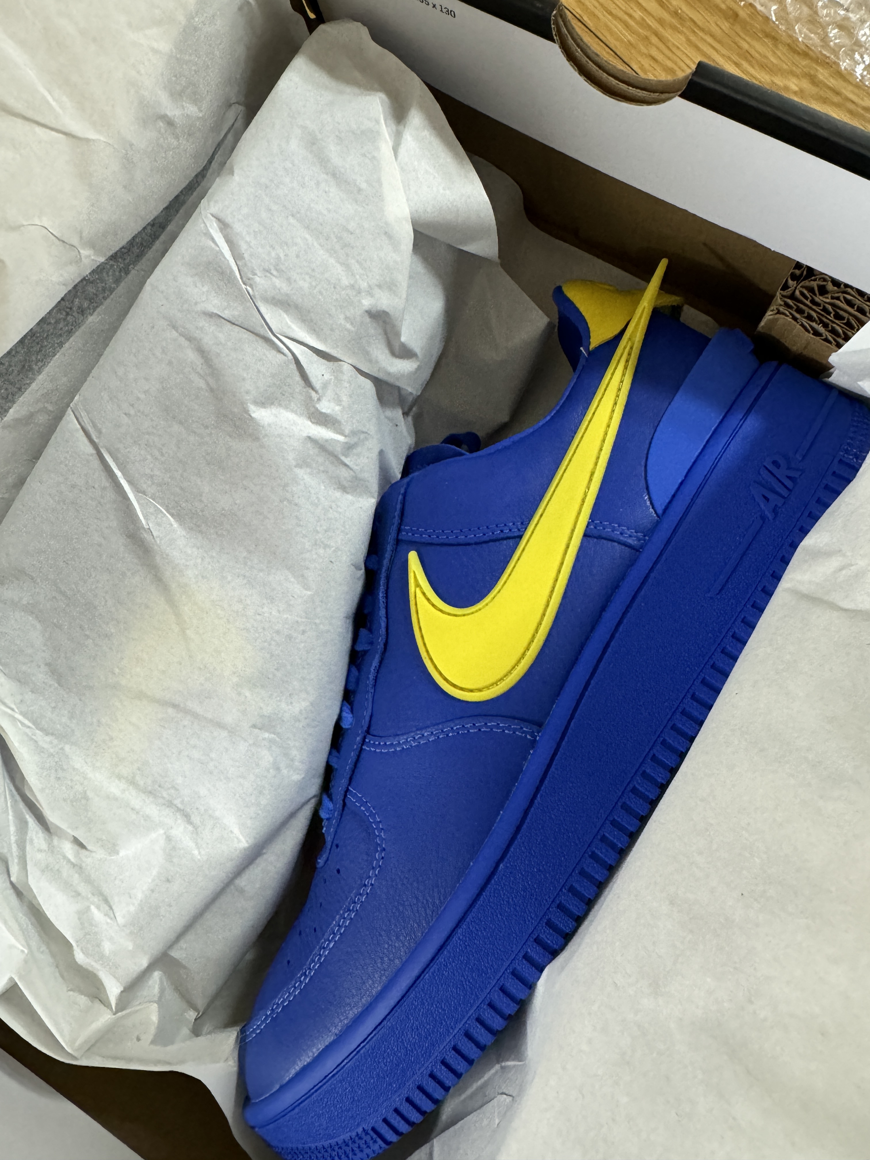 Nike x Ambush Air Force 1 Low SP Game Royal and Vivid Sulfur 착용 스타일