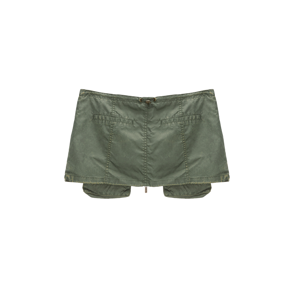 (W) Matin Kim Two Way Cargo Belted Skirt Khaki 상세 이미지 2