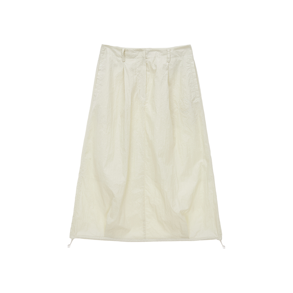 (W) Matin Kim Glossy Volume Midi Skirt Ivory 상세 이미지 1