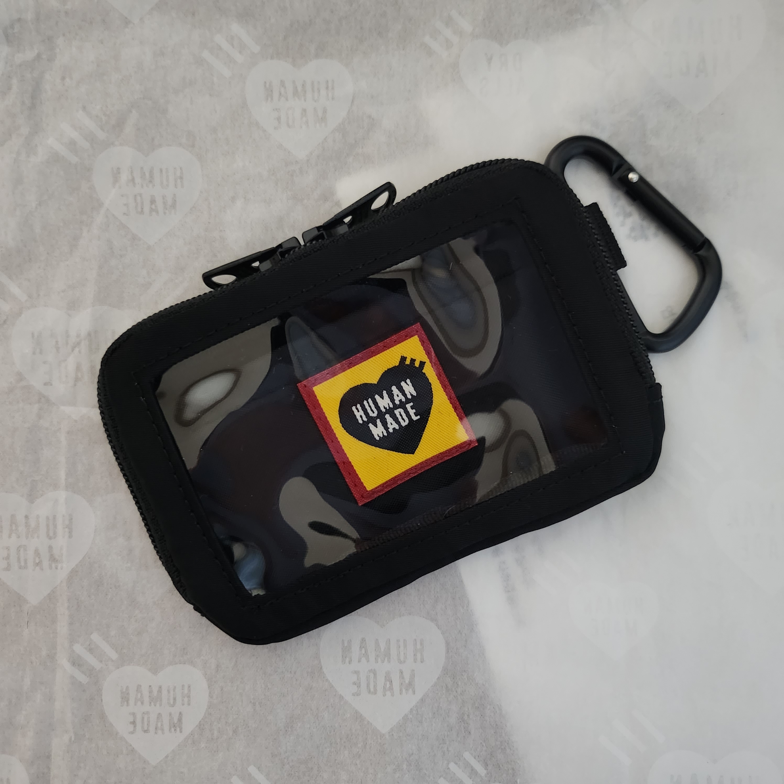Human Made Military Card Case Black 착용 스타일 - 2
