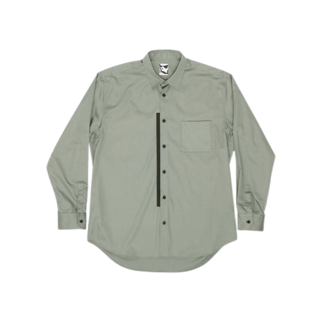 GR10K Popelin L/S Shirt Washed Sage 상세 이미지 1