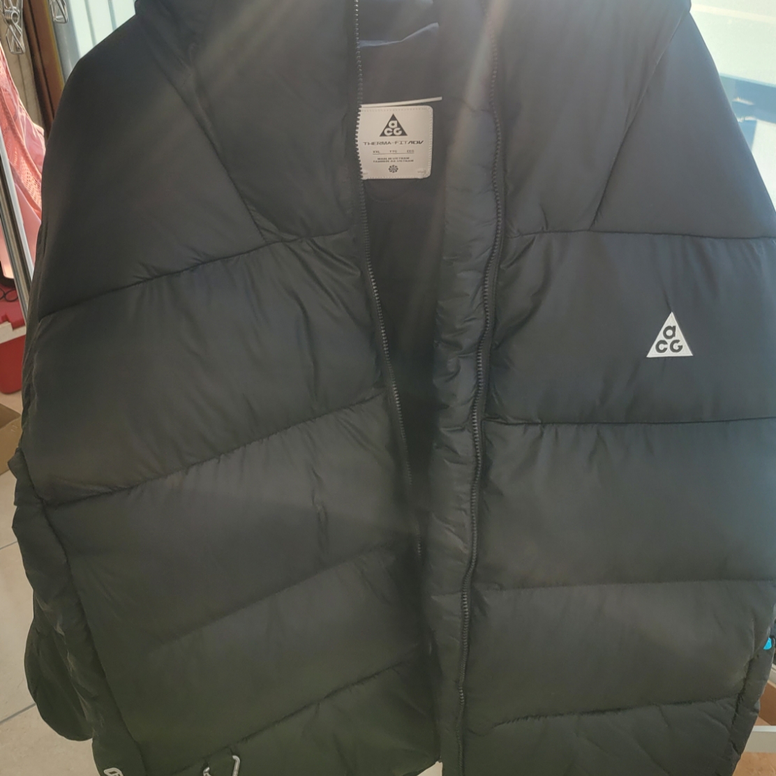 Nike ACG Therma-Fit ADV Lunar Lake Puffer Jacket Black - Asia 착용 스타일