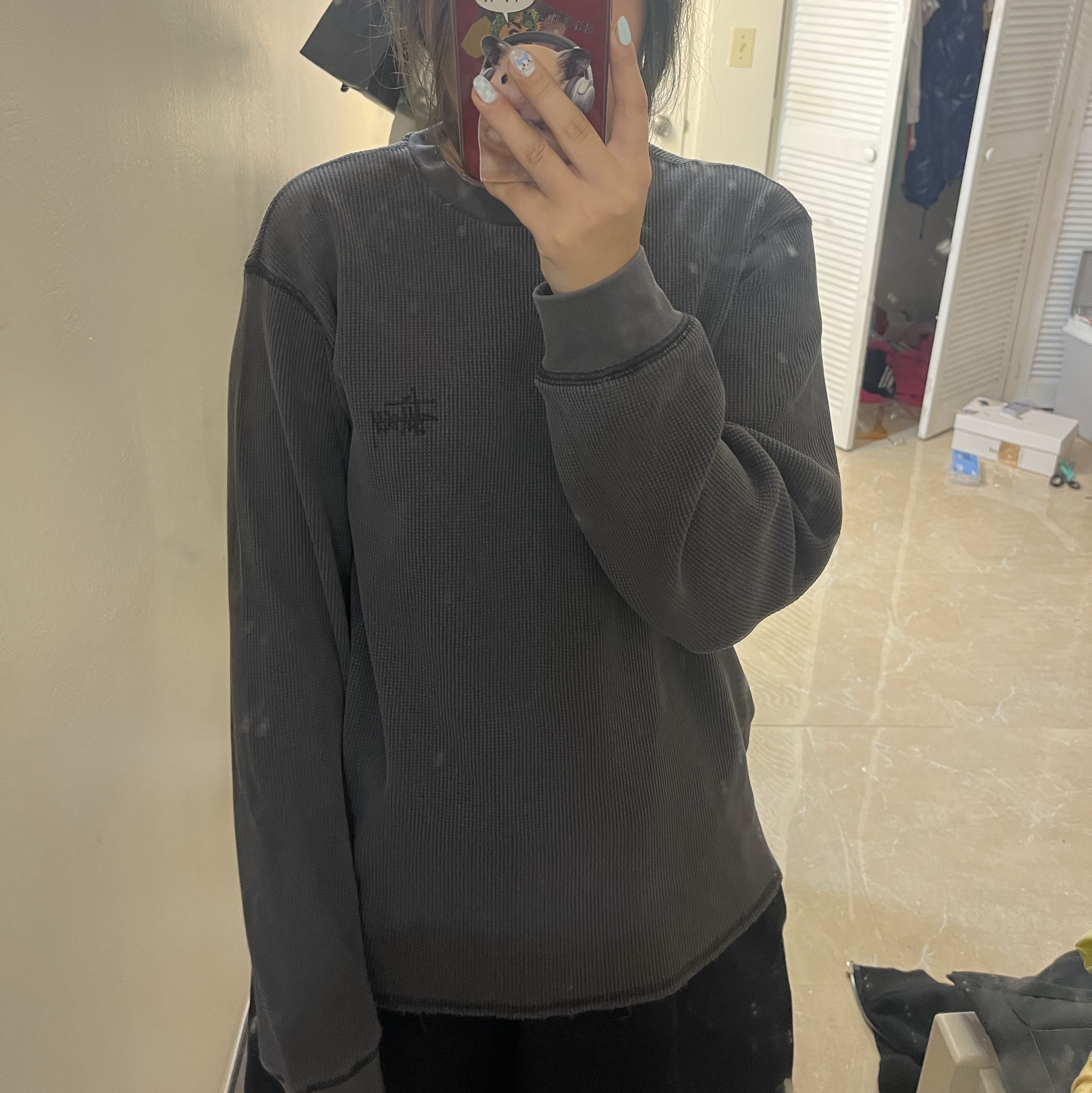 Stussy Wave Dye Beach Shell Jacket Bone, Stussy Wave Dye Beach Shell Jacket Lime 착용 스타일 - 8