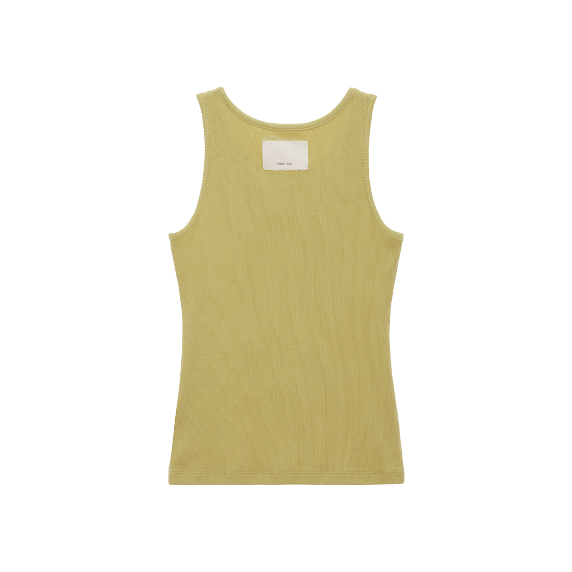 (W) Matin Kim Pintuck Logo Sleeveless Top Olive 상세 이미지 2