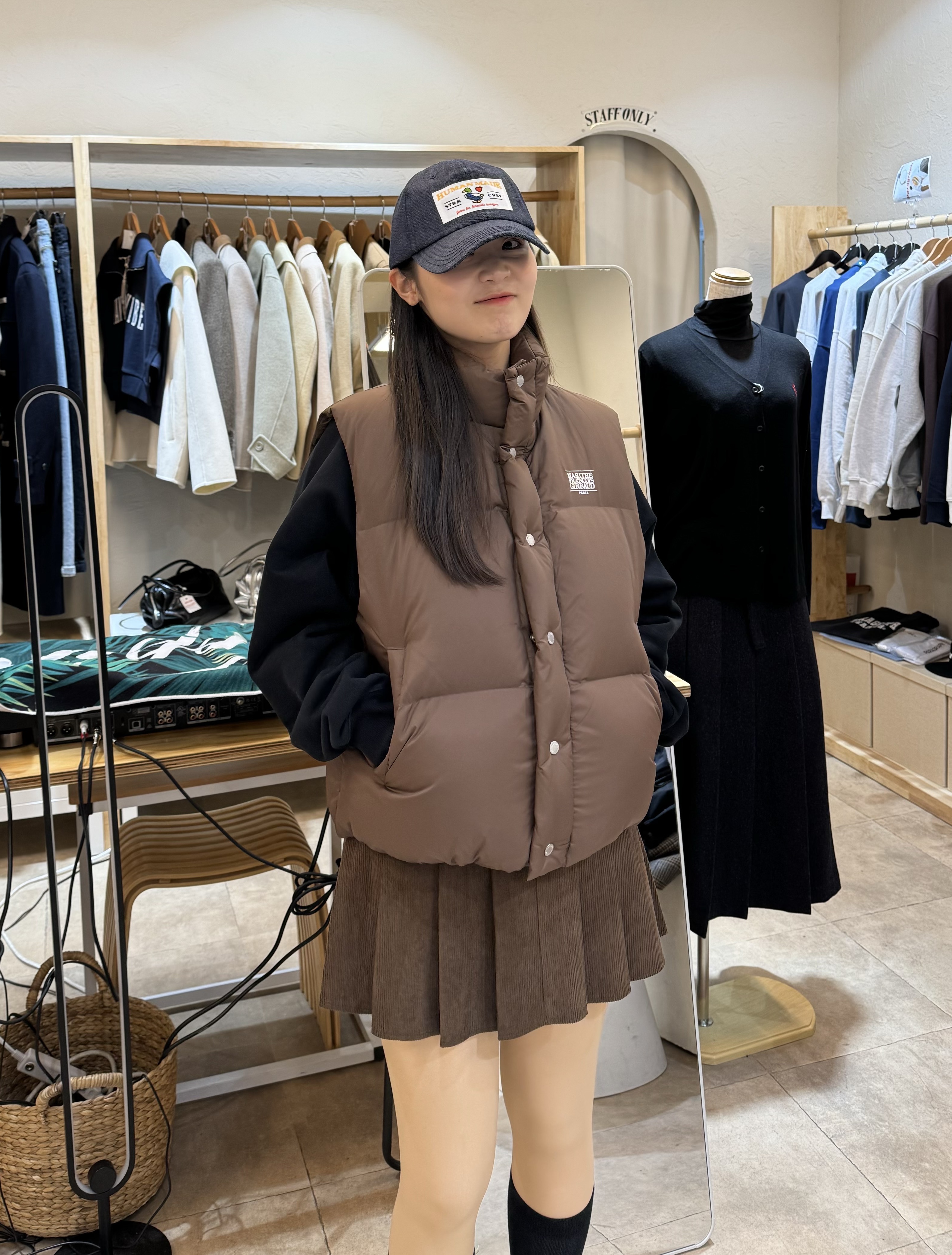 Human Made 6-Panel Denim Cap Indigo 착용 스타일