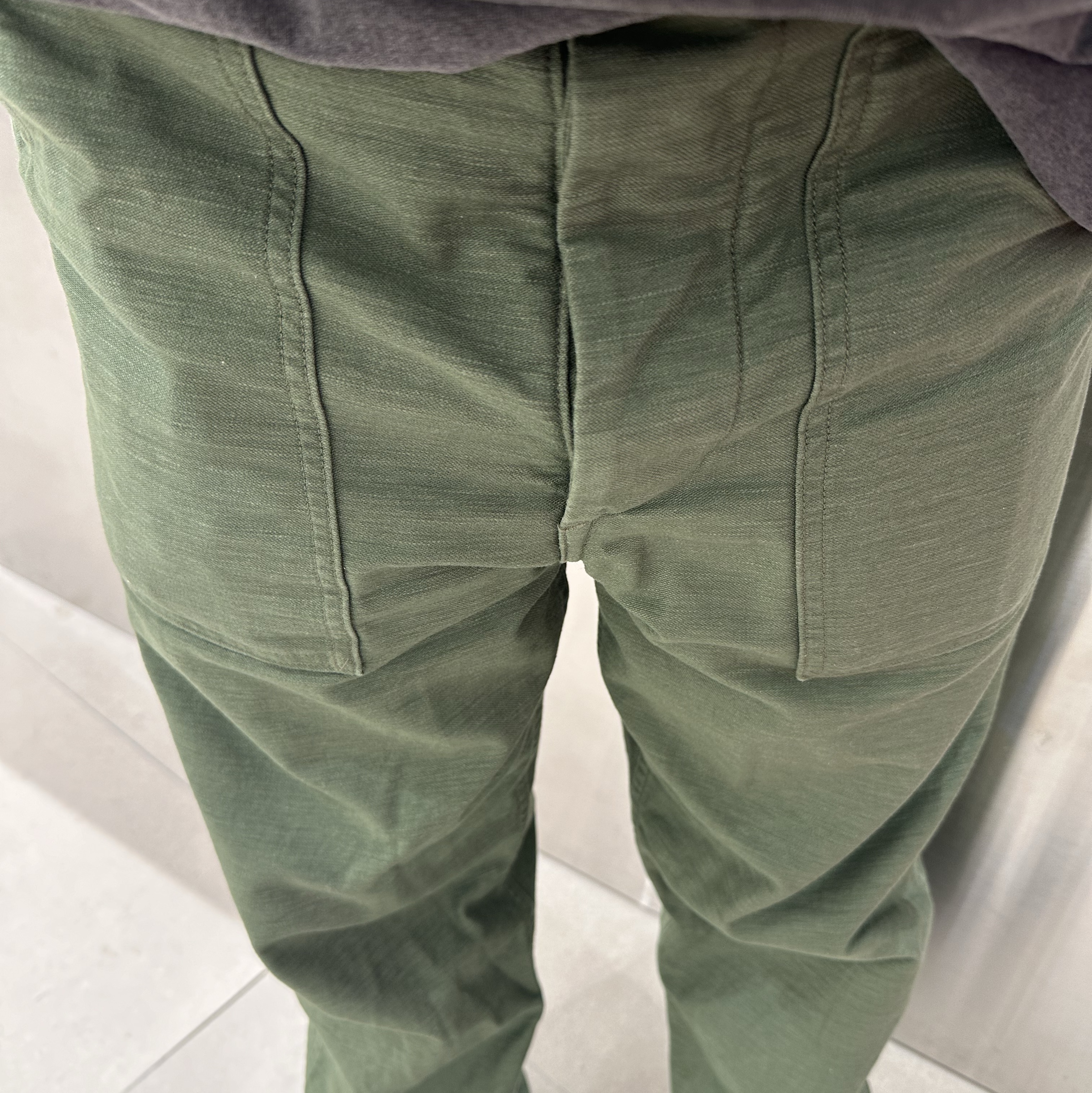 Orslow 5002 US Army Fatigue Pants Green 착용 스타일