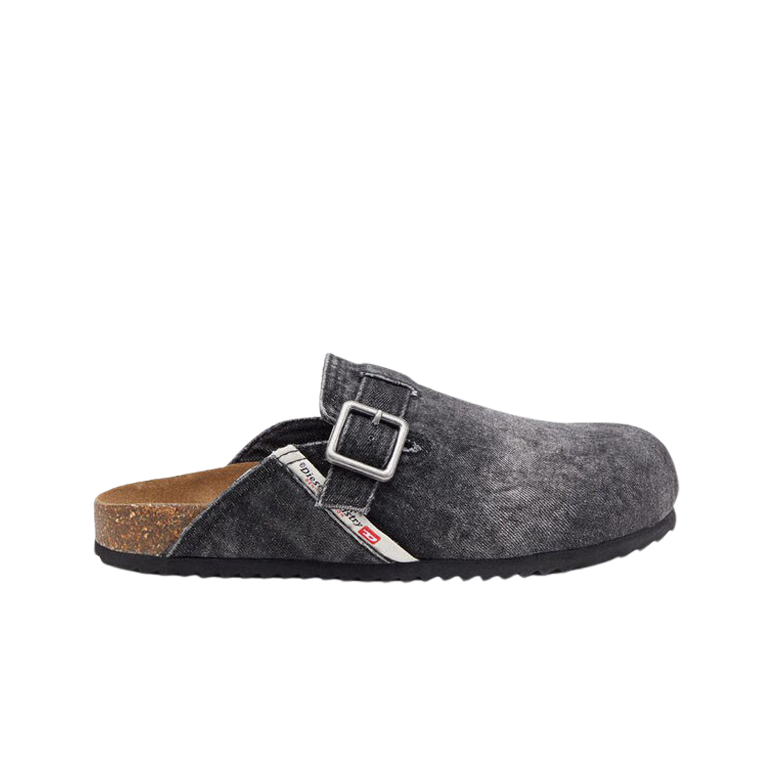 디젤 S-우드스탁-X 뮬 페이디드 데님 블랙(Diesel S-Woodstock-X Mules Faded Denim Black)