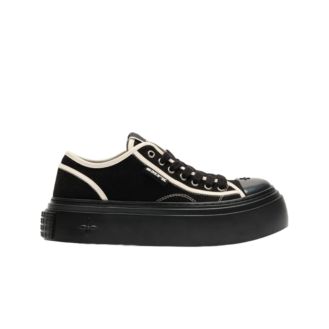 (W) 에스엠에프케이 슈퍼 모델 리버스드 빈티지 스케이터 슈즈 블랙((W) SMFK Super Model Reversed Vintage Skater Shoes Black)