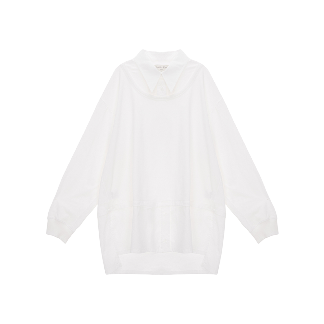 (W) Matin Kim Oversize Layered Shirt White 상세 이미지 1