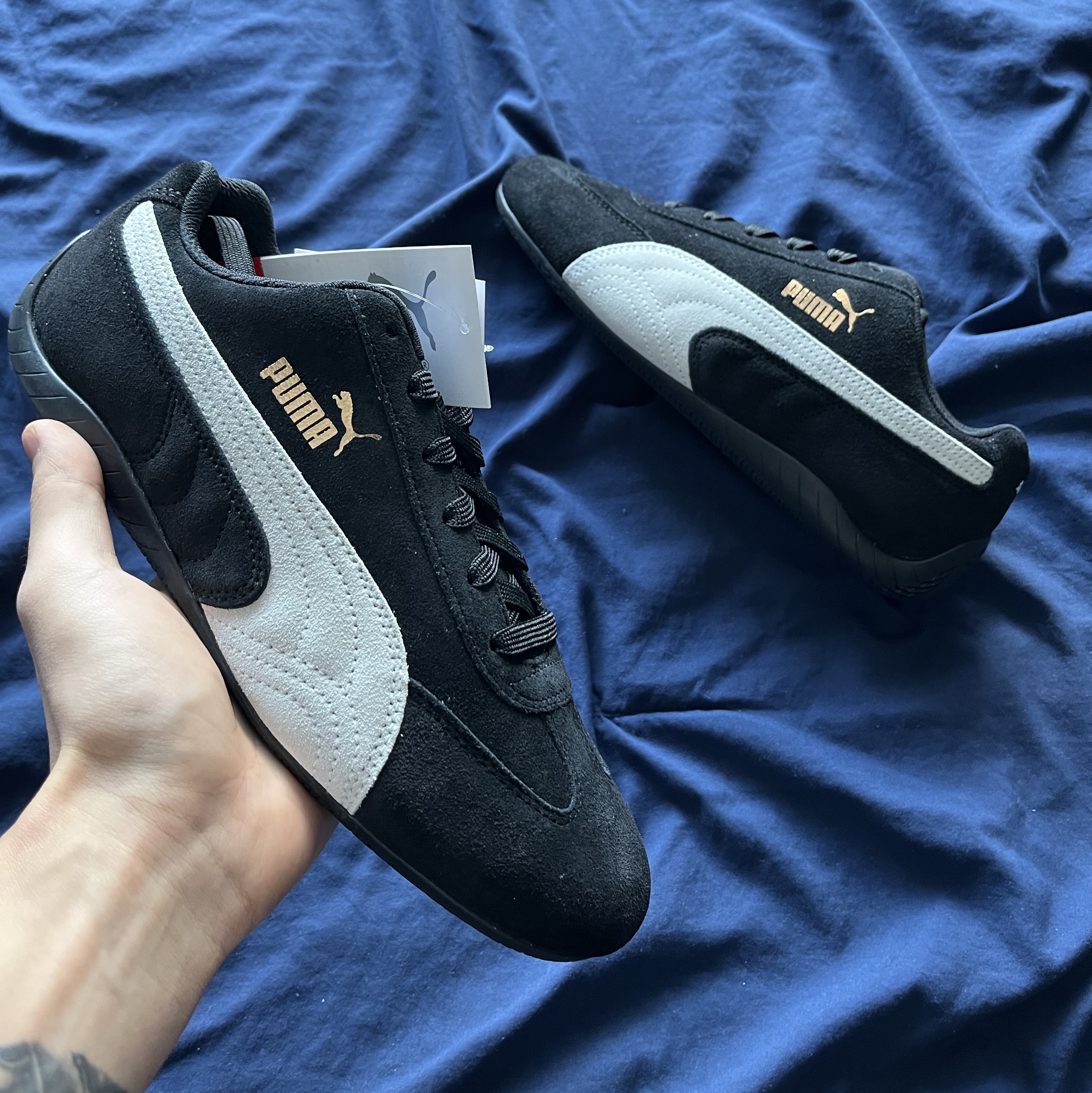 Puma Speedcat OG Sparco Black White 착용 스타일