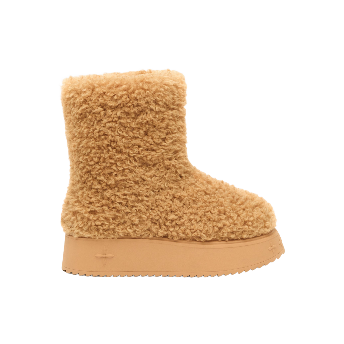 S0004F (W) SMFK Compass Woolly Wheat Fluffy Boots Wheat