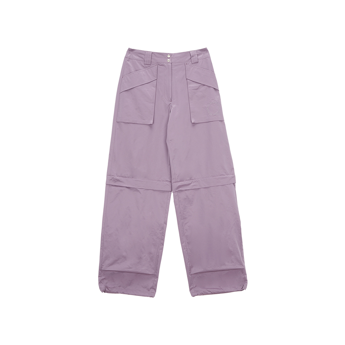 (W) Matin Kim Knee Zip Out Pocket Pants Purple 상세 이미지 1