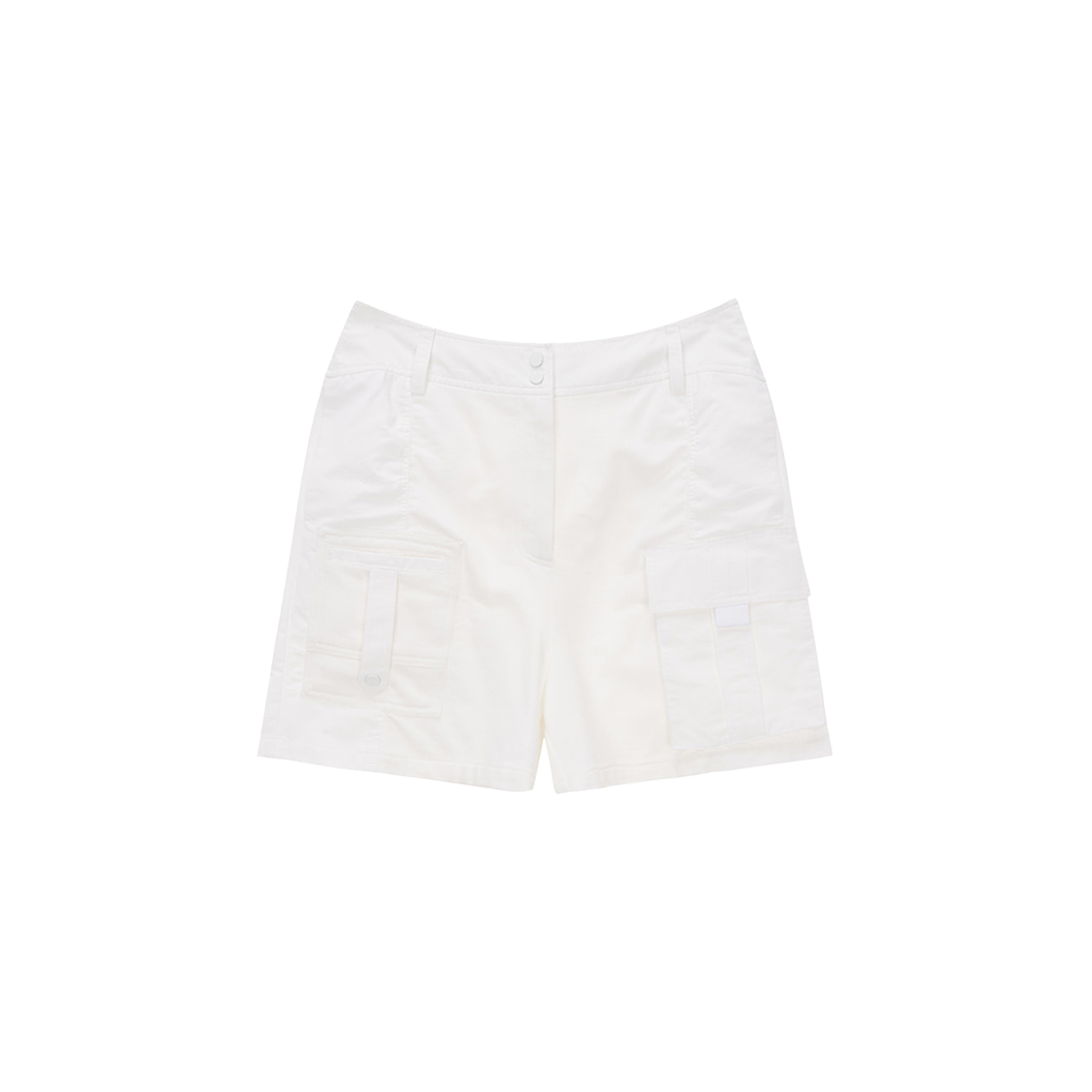 (W) Matin Kim Sweat Combi Cargo Shorts White 상세 이미지 2