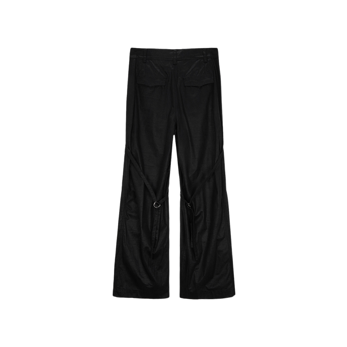 (W) Matin Kim Belt On Knee Pants Black 상세 이미지 1