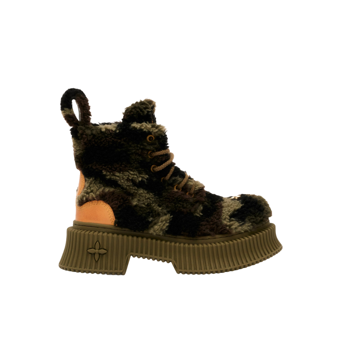 (W) 에스엠에프케이 컴퍼스 그린 카모플라주 데저트 부츠 그린 카모플라주((W) SMFK Compass Green Camouflage Desert Boots Green Camouflage)