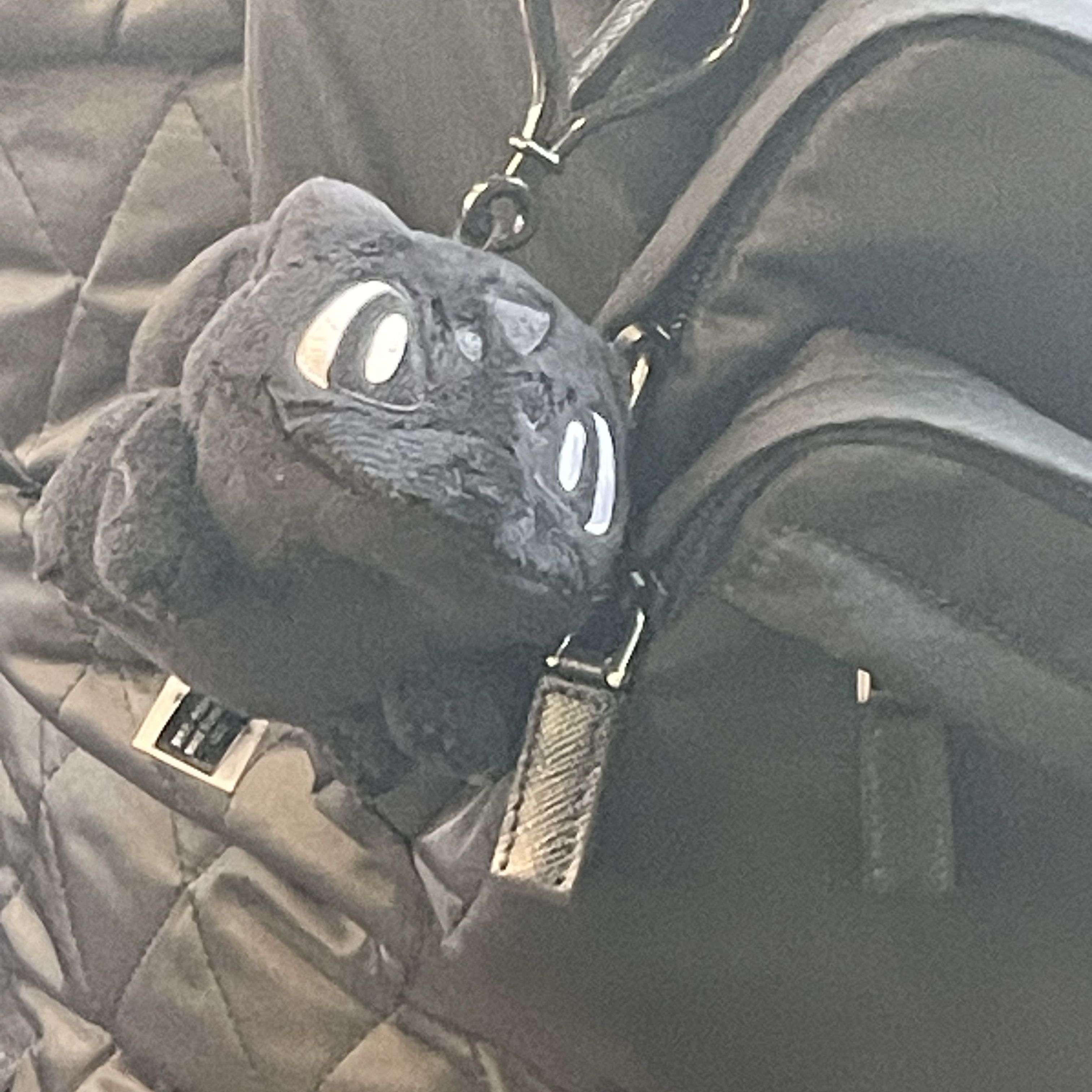 Fragment x Pokemon INN Thunderbolt Project TBP Mascot Key Ring Fushigidane Black 착용 스타일 - 2