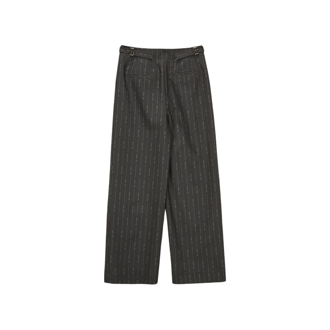 (W) Matin Kim Matin Stripe Tuck Pants Charcoal 상세 이미지 2