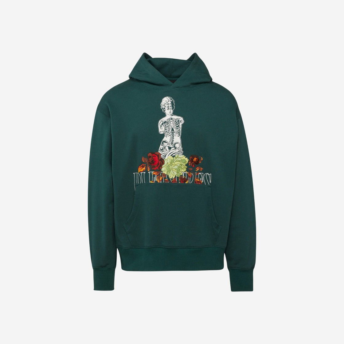 Moose Knuckles x Pleasures Graphic Hoodie Green 상세 이미지 1