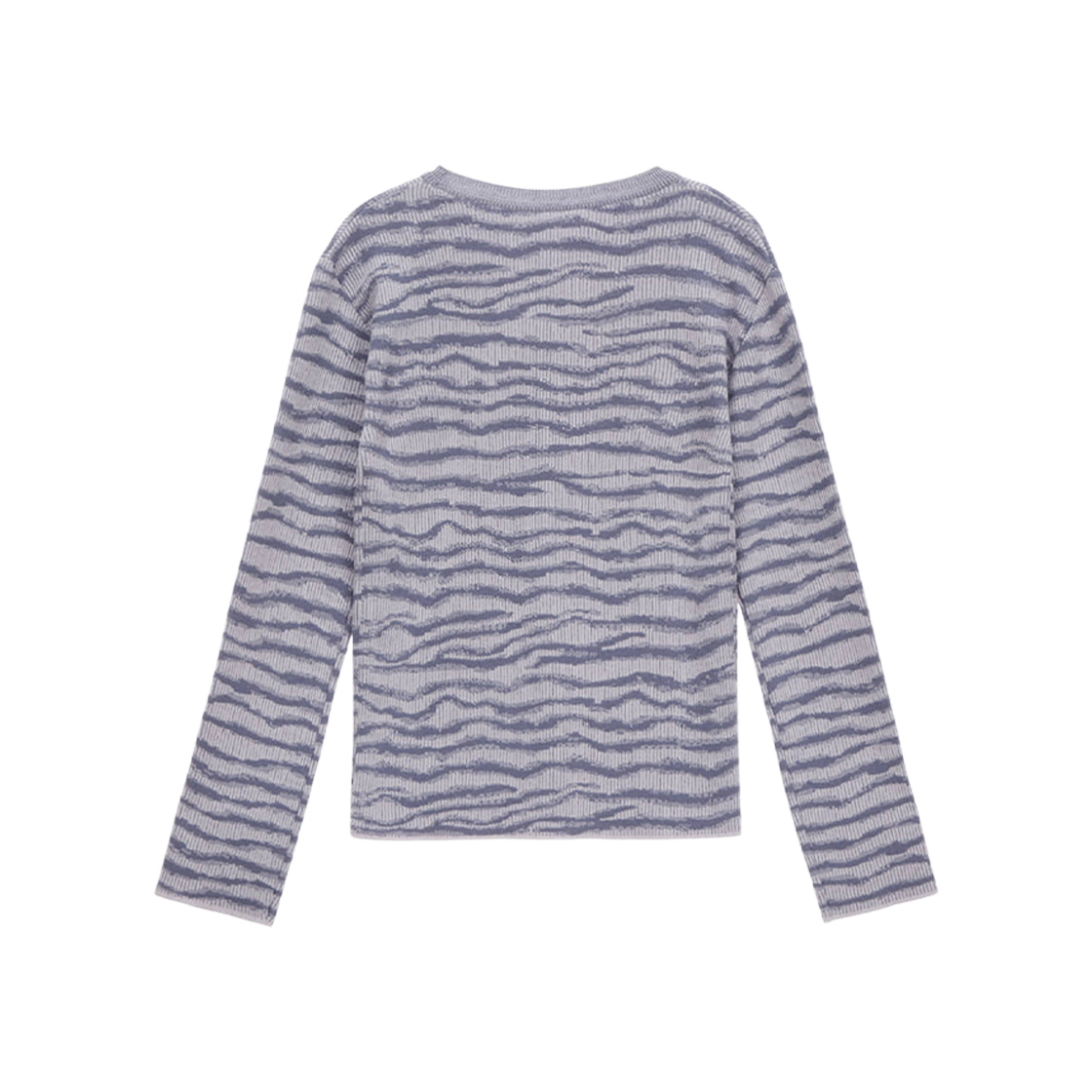 (W) Matin Kim Gradation Wave Knit Top Blue 상세 이미지 2