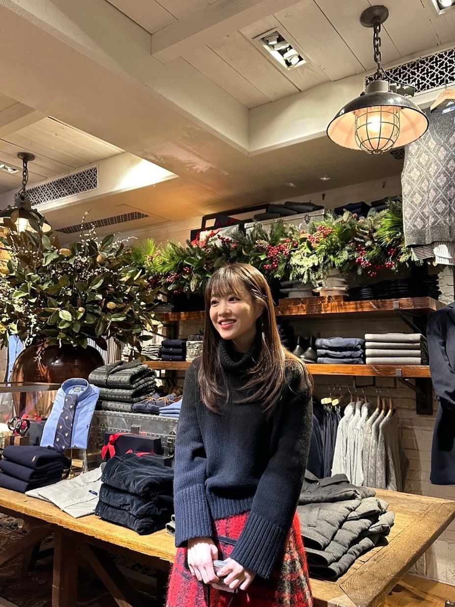 (W) Matin Kim Basic Turtle Neck Brown, Safarispot Women 1/2 Basic Safari Nep Turtle Neck Speckled Gray 착용 스타일 - 2